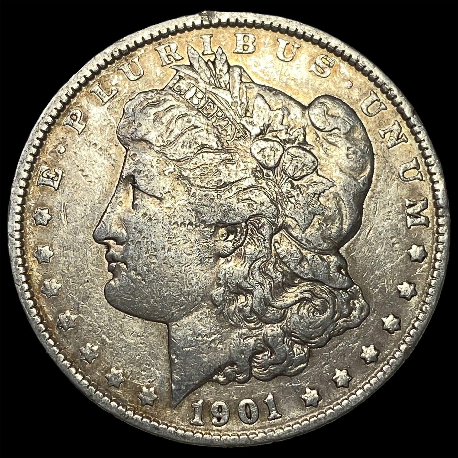 1901 Silver Morgan Dollar NEARLY UNCIRCULATED: 1901 Silver Morgan Dollar NEARLY UNCIRCULATED