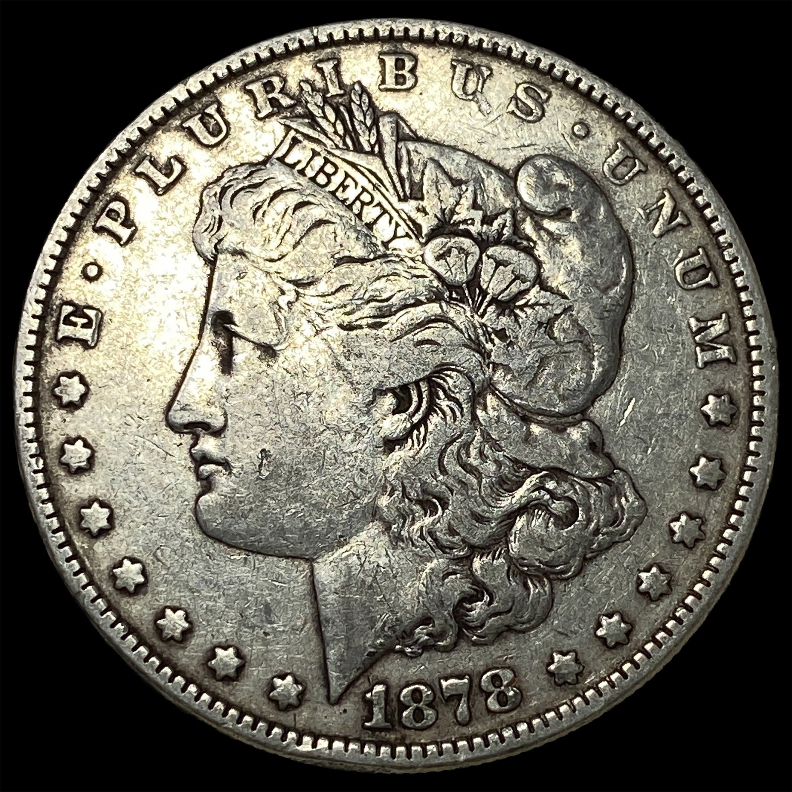 1878 Silver Morgan Dollar NEARLY UNCIRCULATED: 1878 Silver Morgan Dollar NEARLY UNCIRCULATED