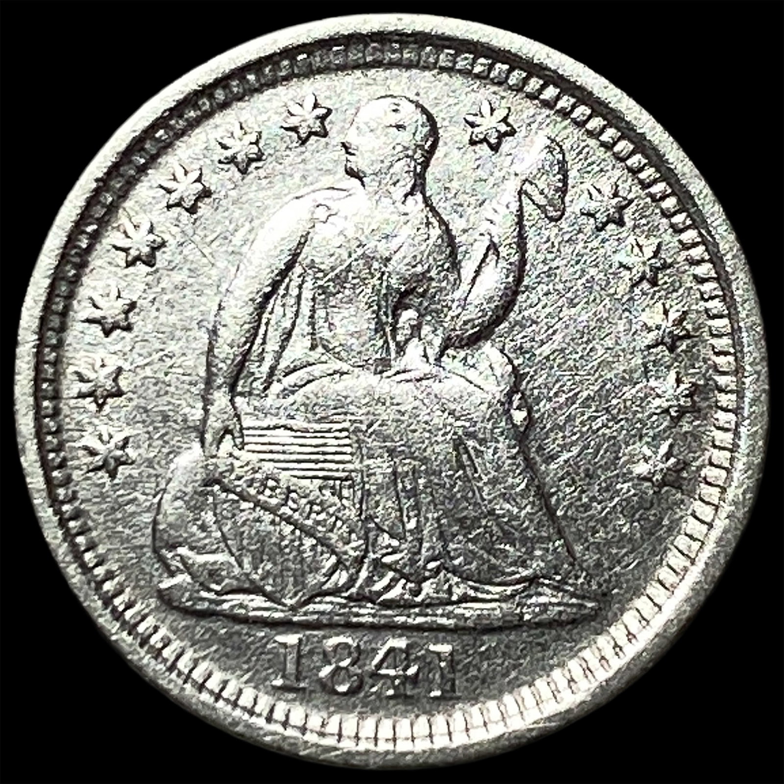 1841-O Silver Half Dime CLOSELY UNCIRCULATED (1 of 2)