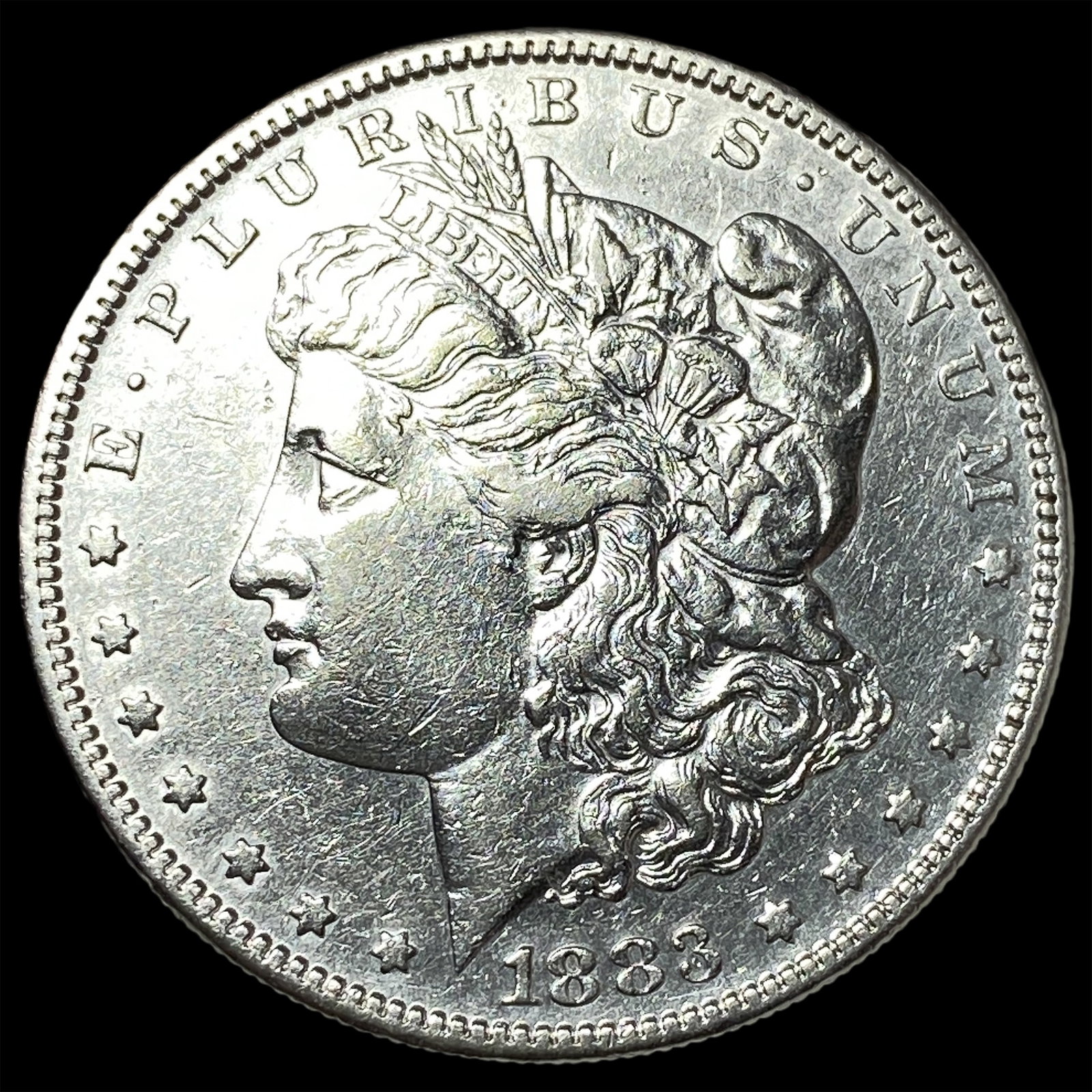 1883-S Silver Morgan Dollar CHOICE AU: 1883-S Silver Morgan Dollar CHOICE AU