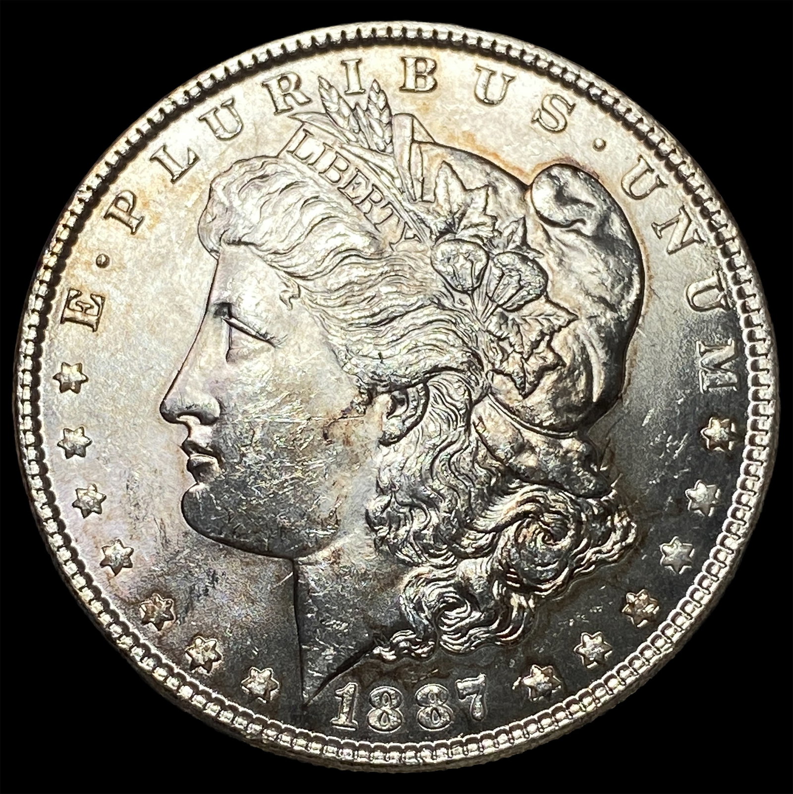 1887 Morgan Silver Dollar GEM BU: 1887 Morgan Silver Dollar GEM BU