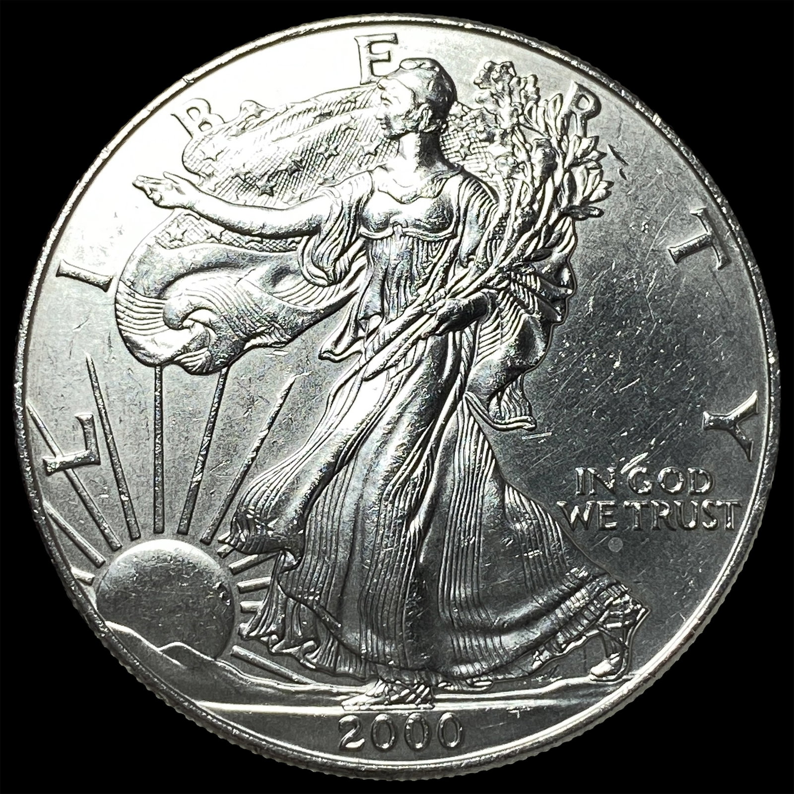 2000 1 oz Silver American Eagle $1 GEM BU: 2000 1 oz Silver American Eagle $1 GEM BU
