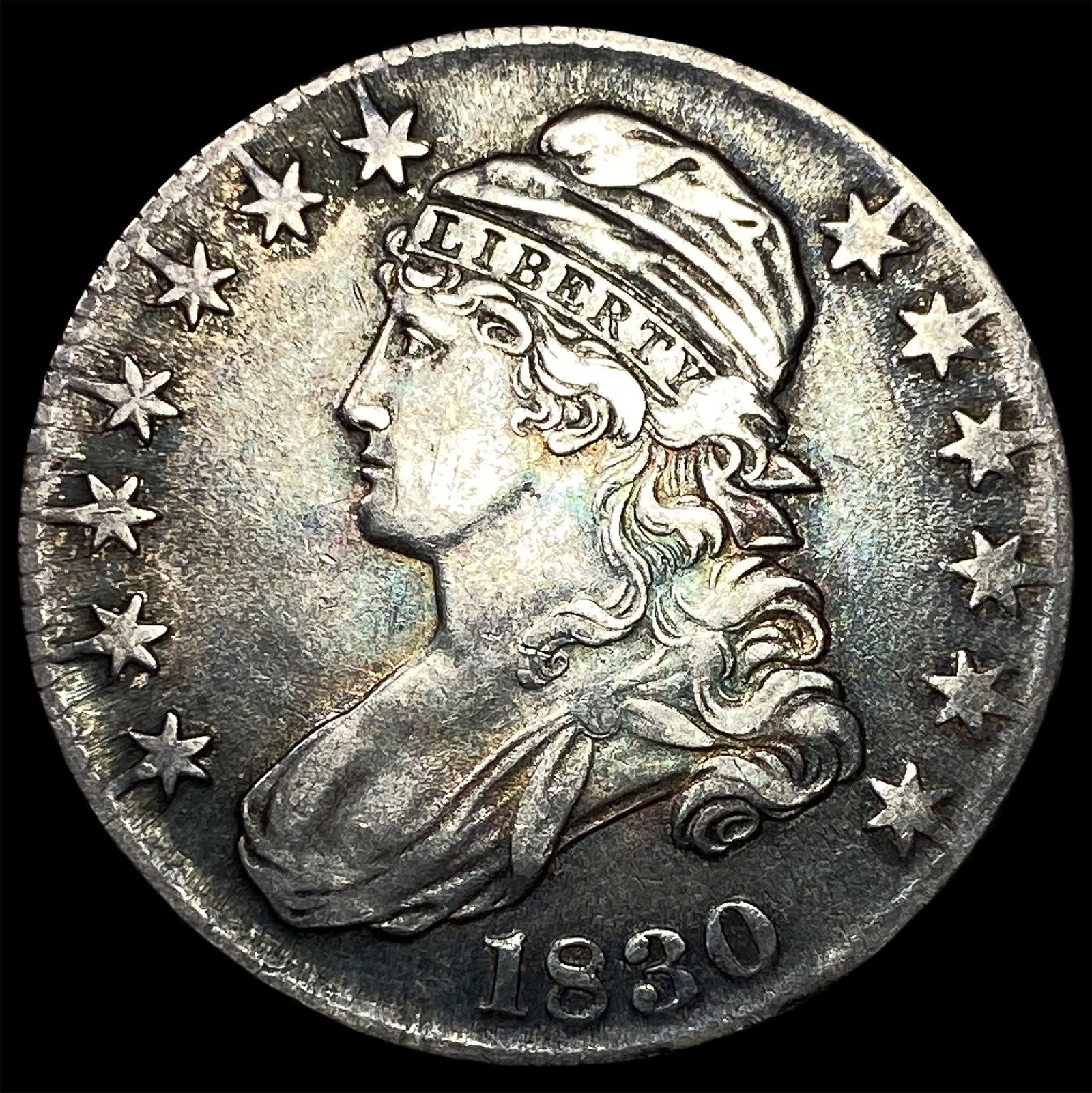 1830 Capped Bust Half Dollar CHOICE AU: 1830 Capped Bust Half Dollar CHOICE AU