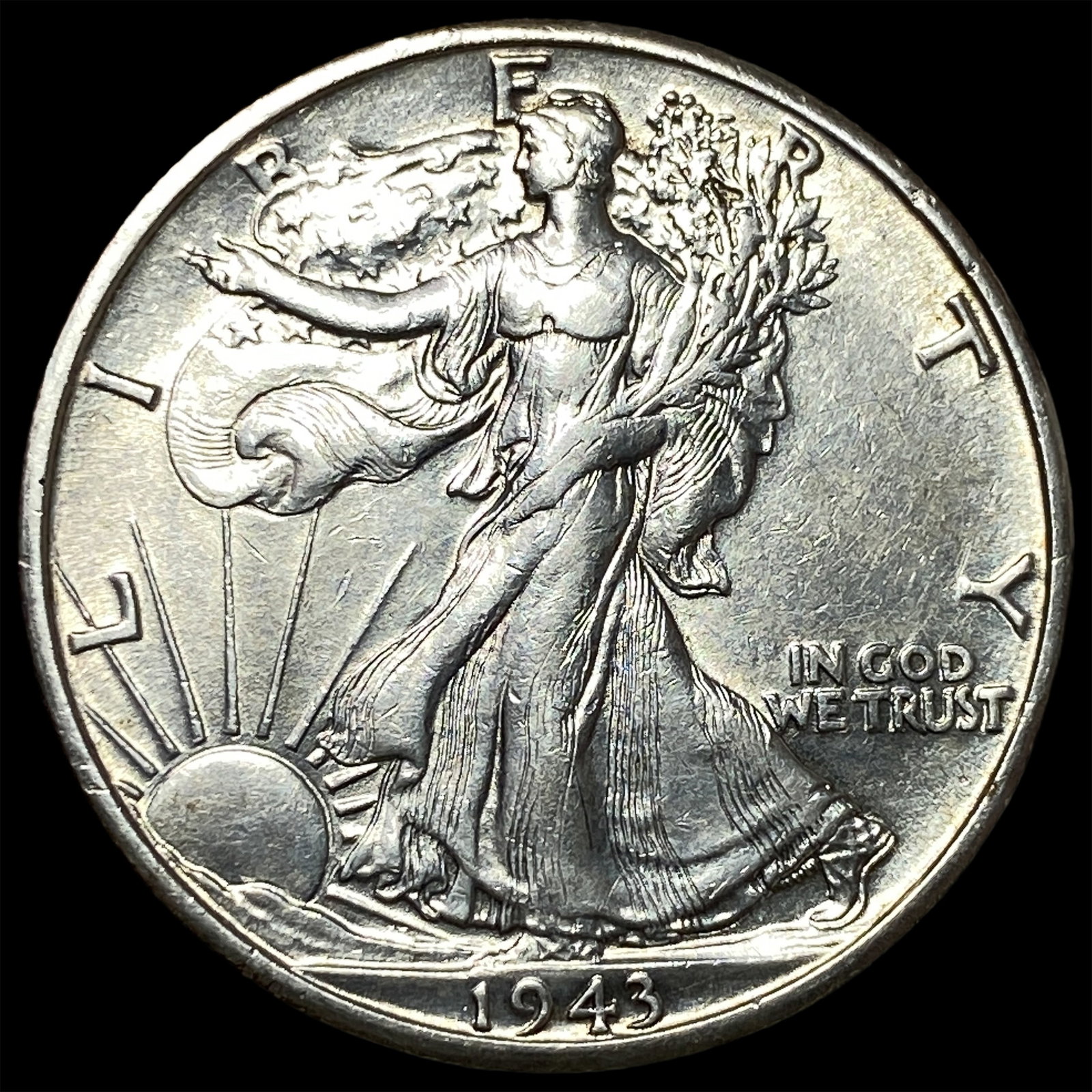 1943-D Silver Walking Liberty Half Dollar UNCIRCULATED: 1943-D Silver Walking Liberty Half Dollar UNCIRCULATED