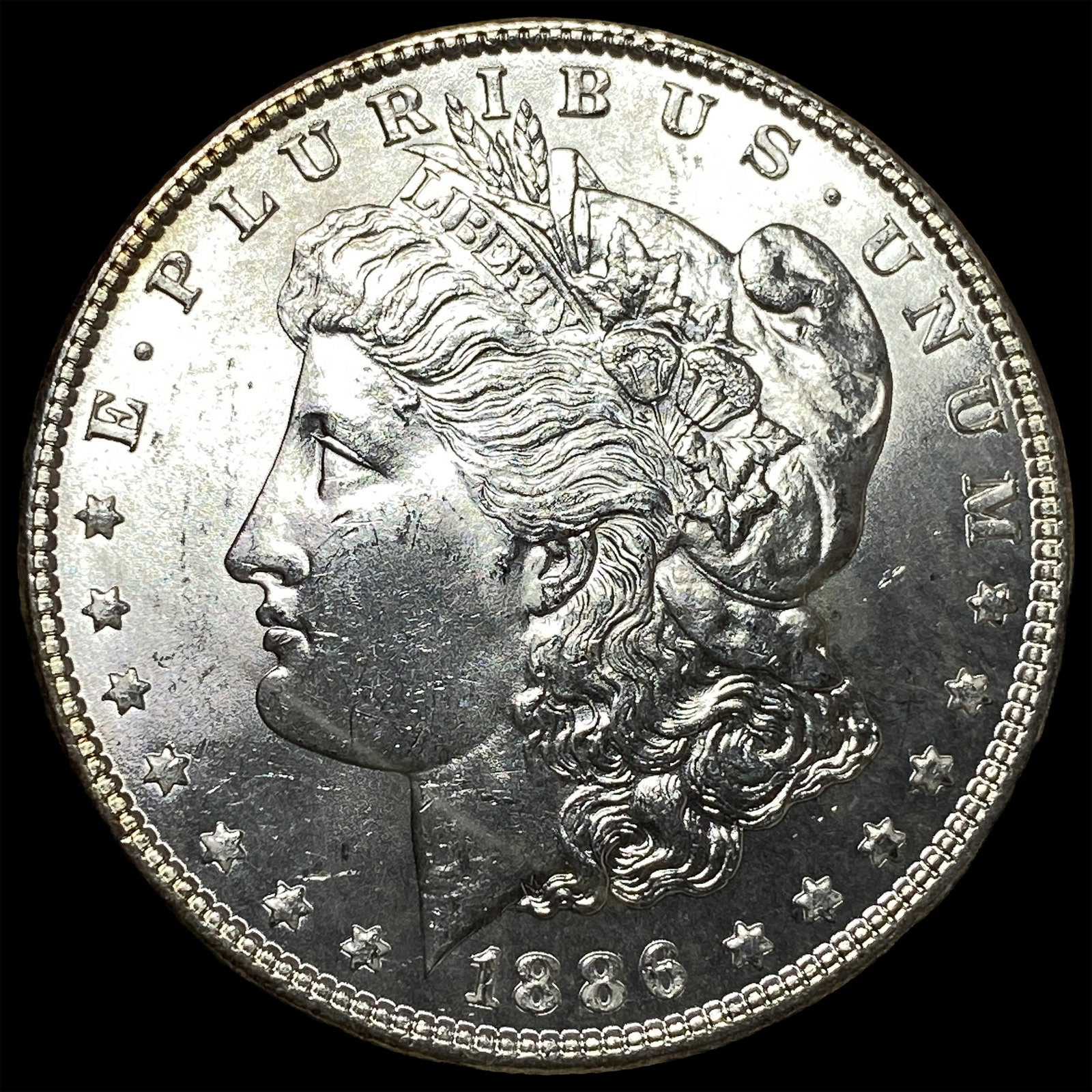 1886 Silver Morgan Dollar CHOICE BU: 1886 Silver Morgan Dollar CHOICE BU