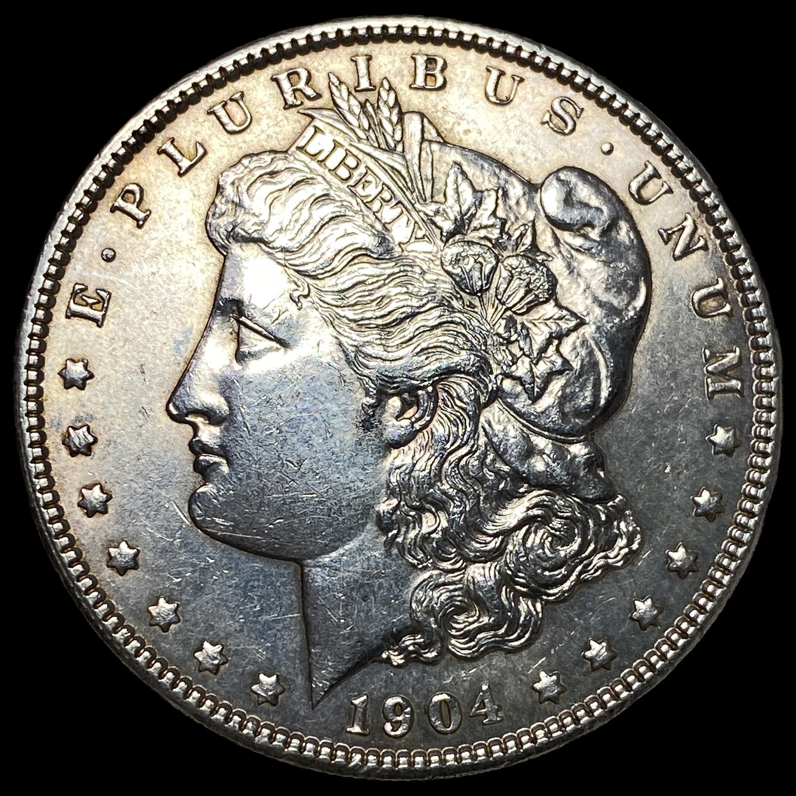 1904 Silver Morgan Dollar GEM BU: 1904 Silver Morgan Dollar GEM BU