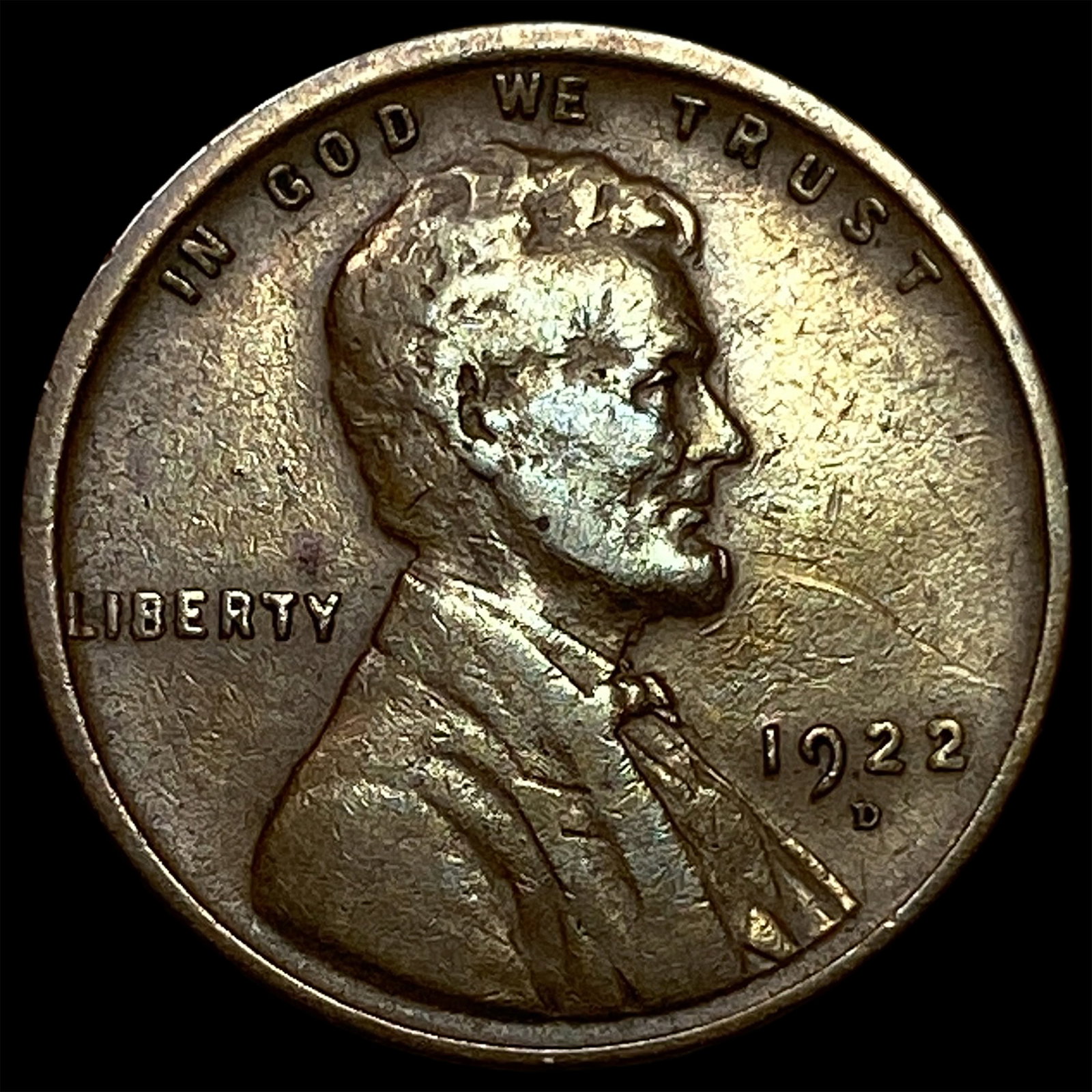 1922-D Lincoln Wheat Cent CHOICE AU: 1922-D Lincoln Wheat Cent CHOICE AU