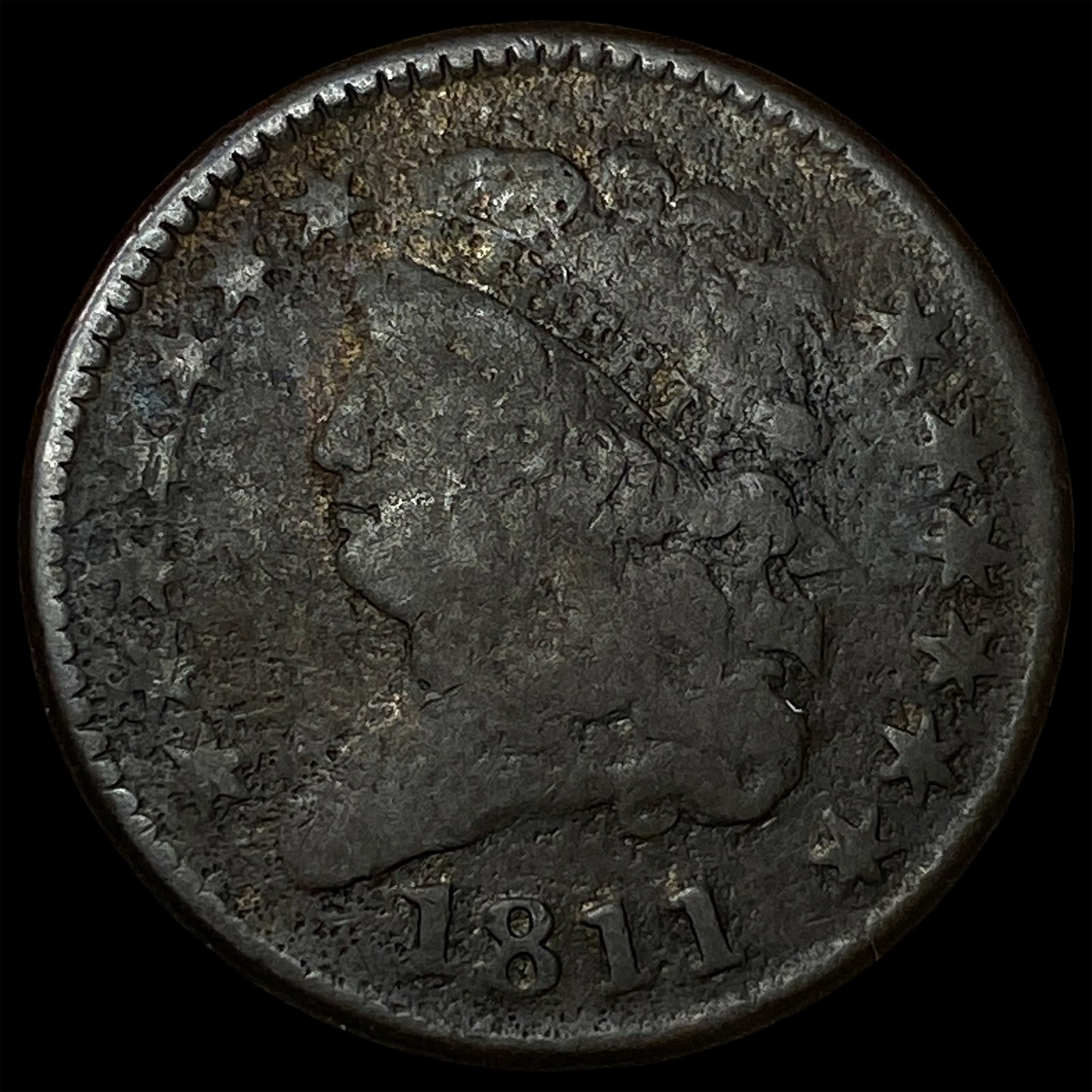 1811 Classic Head Half Cent LIGHTLY CIRCULATED: 1811 Classic Head Half Cent LIGHTLY CIRCULATED