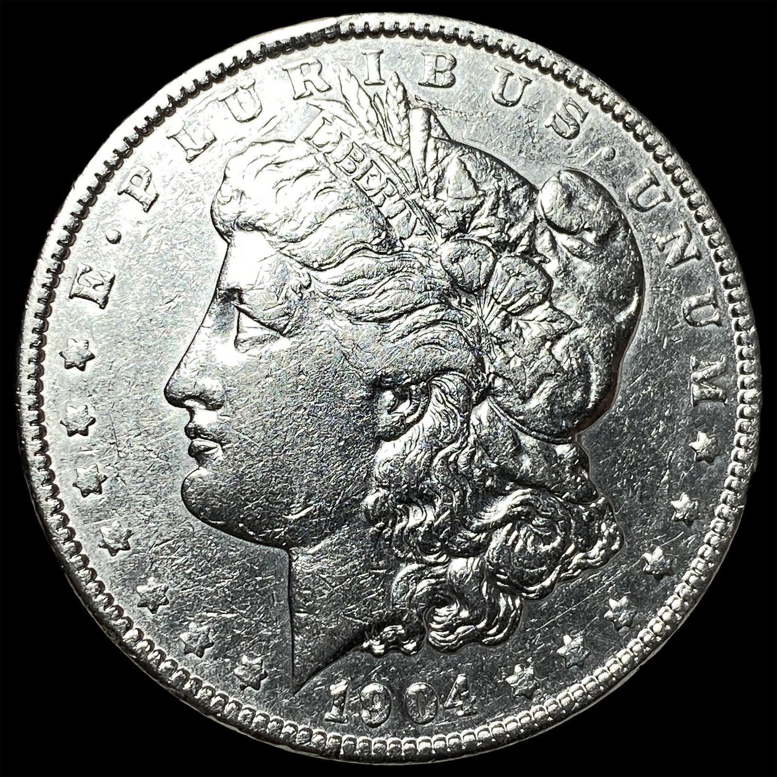 1904 Silver Morgan Dollar CHOICE AU: 1904 Silver Morgan Dollar CHOICE AU