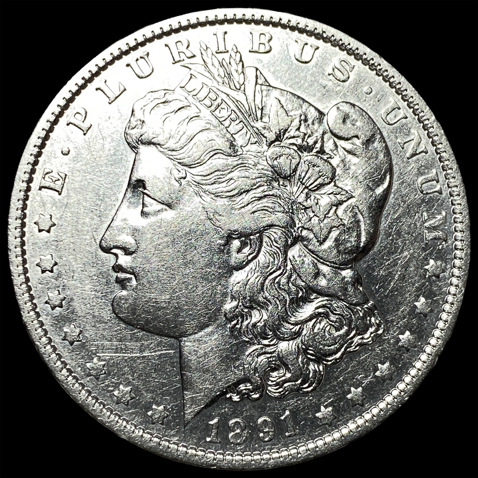 1891-O Silver Morgan Dollar NEARLY UNCIRCULATED: 1891-O Silver Morgan Dollar NEARLY UNCIRCULATED