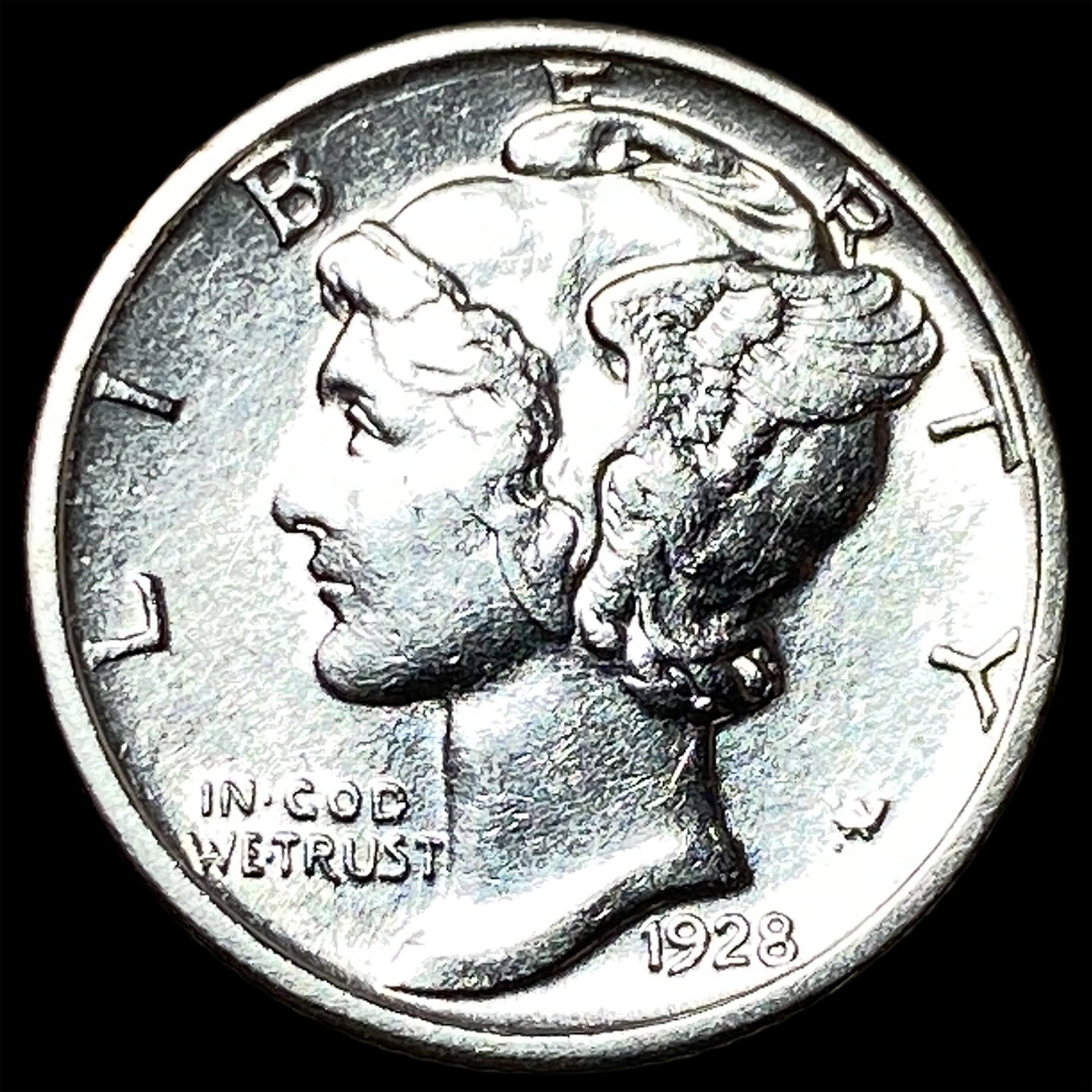 1928 Silver Mercury Dime CHOICE BU: 1928 Silver Mercury Dime CHOICE BU