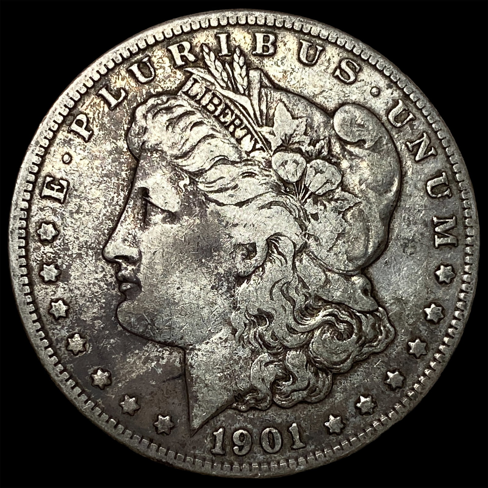 1901-S Silver Morgan Dollar NEARLY UNCIRCULATED: 1901-S Silver Morgan Dollar NEARLY UNCIRCULATED