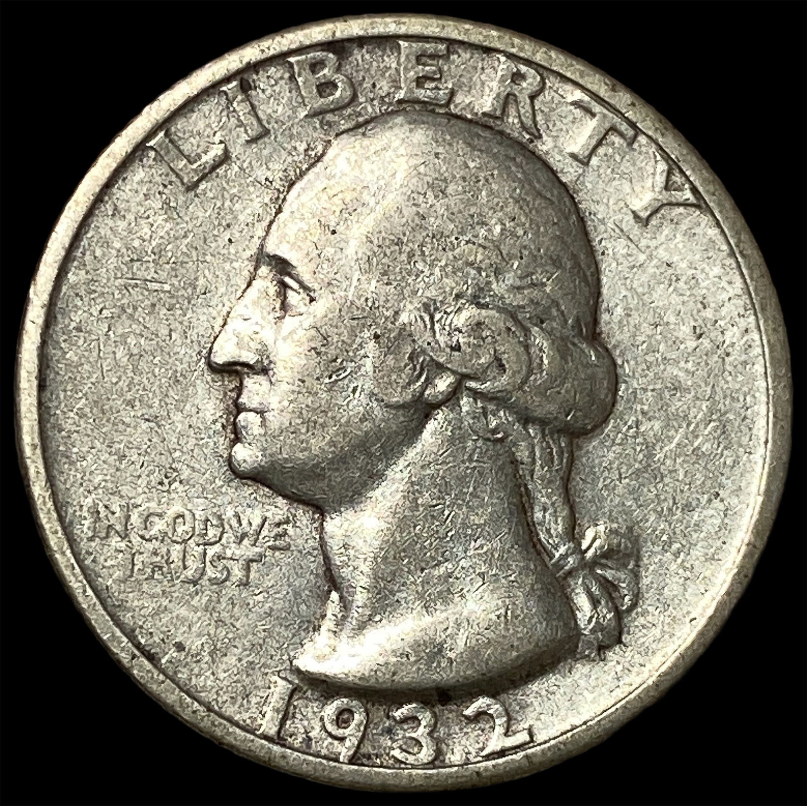 1932-S Silver Washington Quarter NEARLY UNCIRCULATED: 1932-S Silver Washington Quarter NEARLY UNCIRCULATED