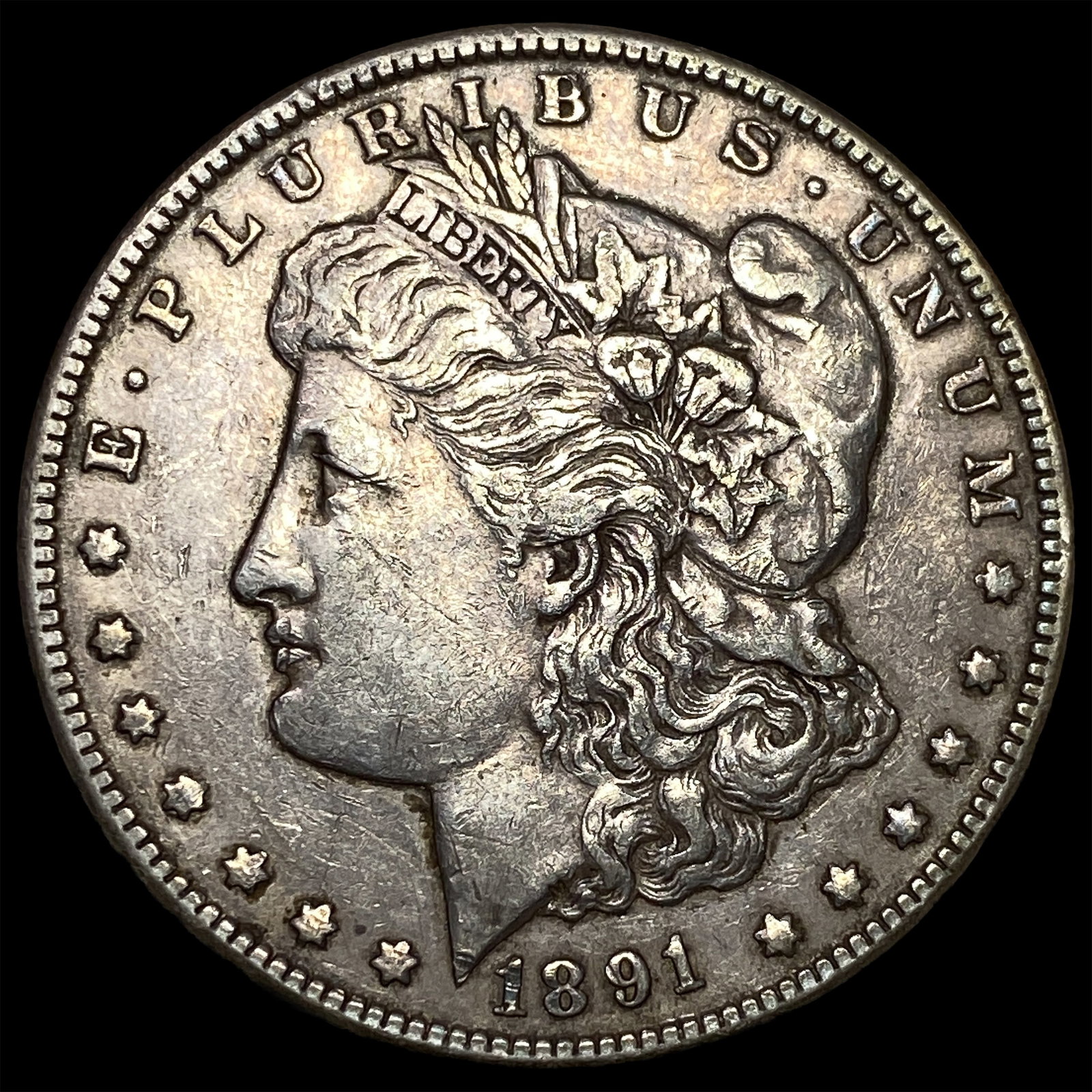 1891-CC Silver Morgan Dollar NEARLY UNCIRCULATED: 1891-CC Silver Morgan Dollar NEARLY UNCIRCULATED