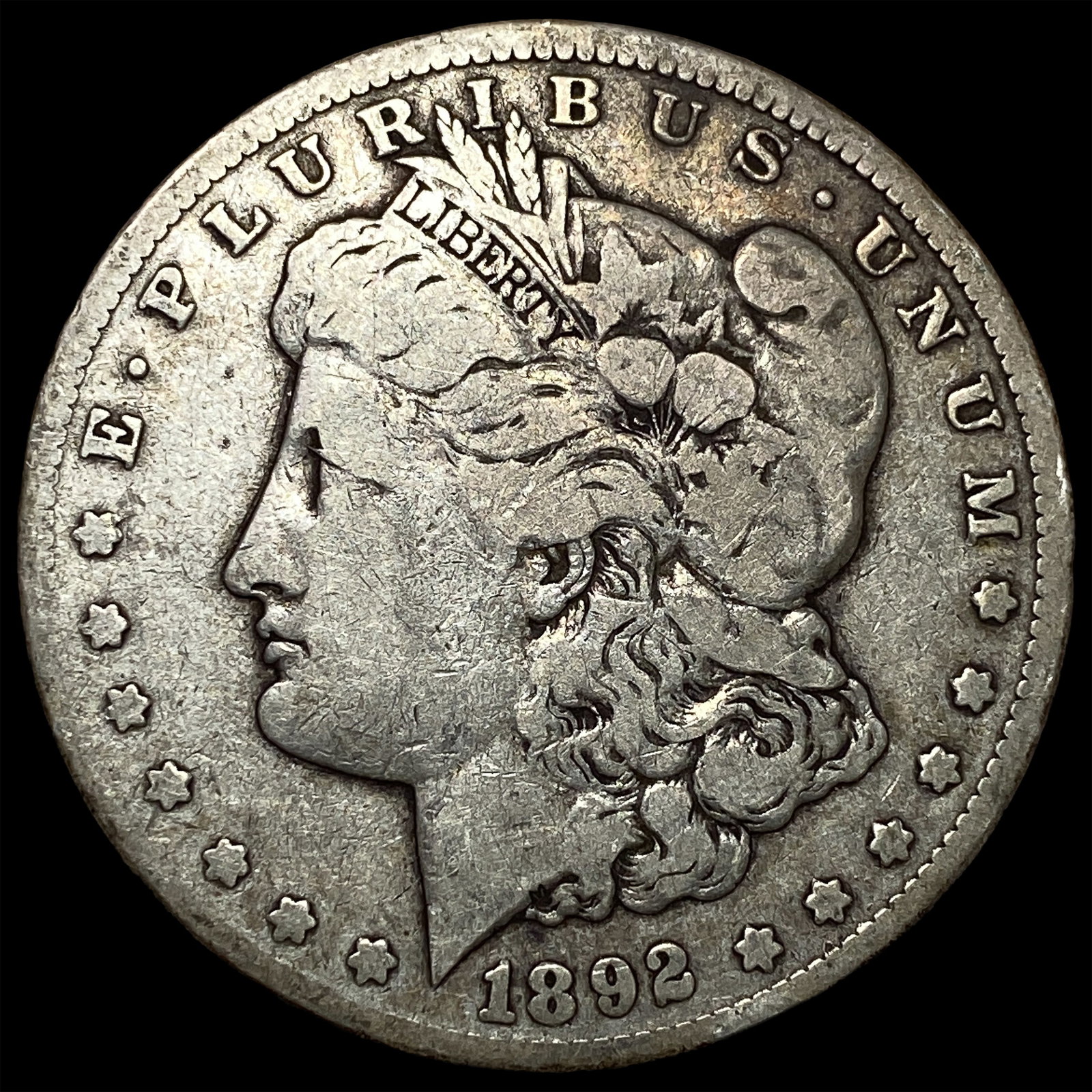 1892-CC Morgan Silver Dollar LIGHTLY CIRCULATED: 1892-CC Morgan Silver Dollar LIGHTLY CIRCULATED