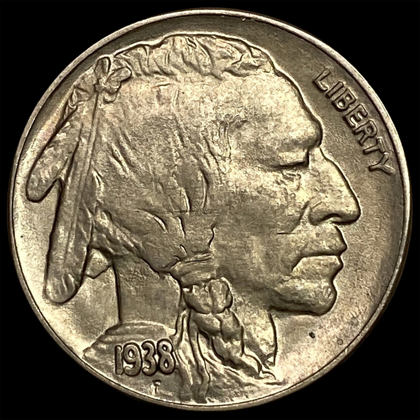 1938-D Nickel Five Cents Buffalo UNCIRCULATED: 1938-D Nickel Five Cents Buffalo UNCIRCULATED