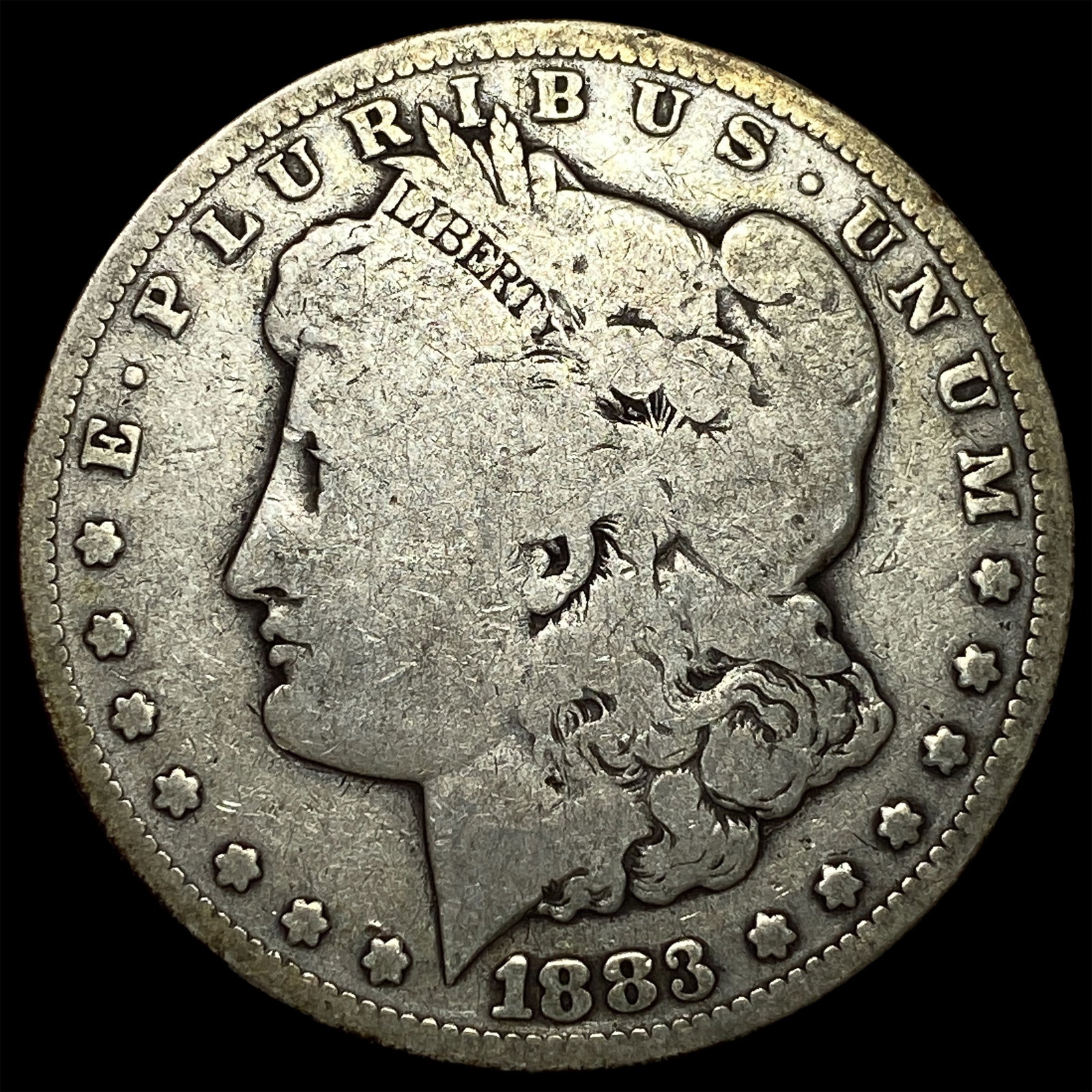 1883-CC Morgan Silver Dollar LIGHTLY CIRCULATED: 1883-CC Morgan Silver Dollar LIGHTLY CIRCULATED