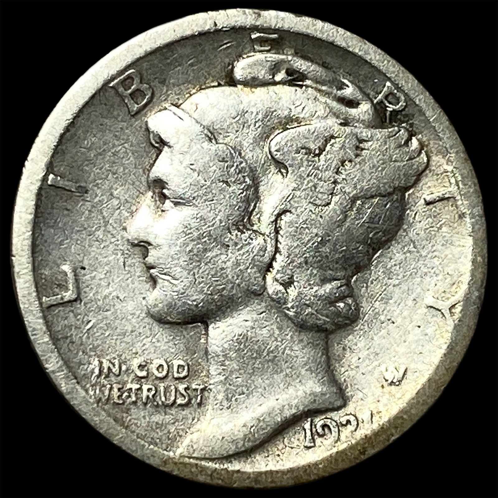 1927 Mercury Dime NEARLY UNCIRCULATED: 1927 Mercury Dime NEARLY UNCIRCULATED
