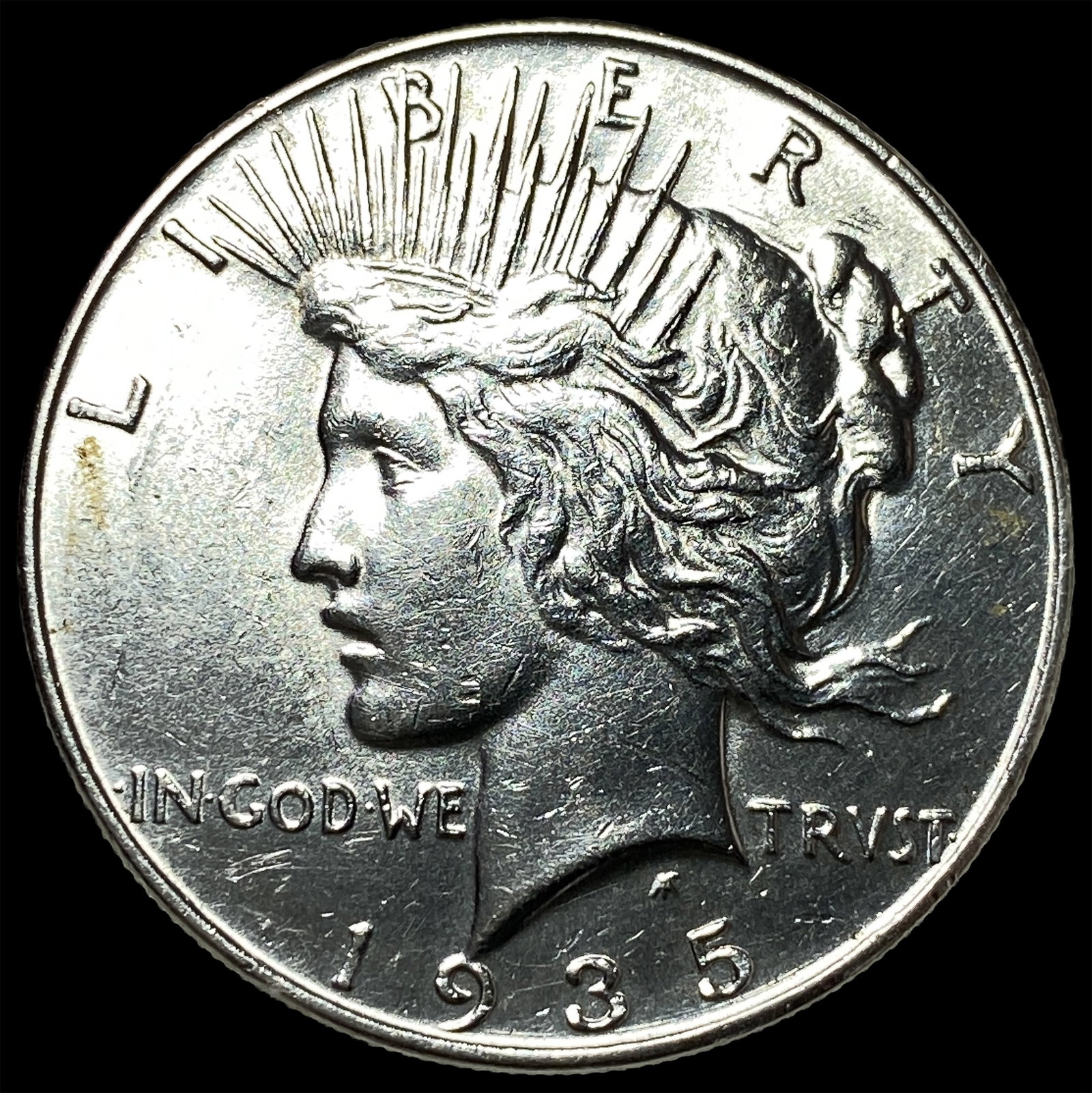 1935 Silver Peace Dollar GEM BU: 1935 Silver Peace Dollar GEM BU