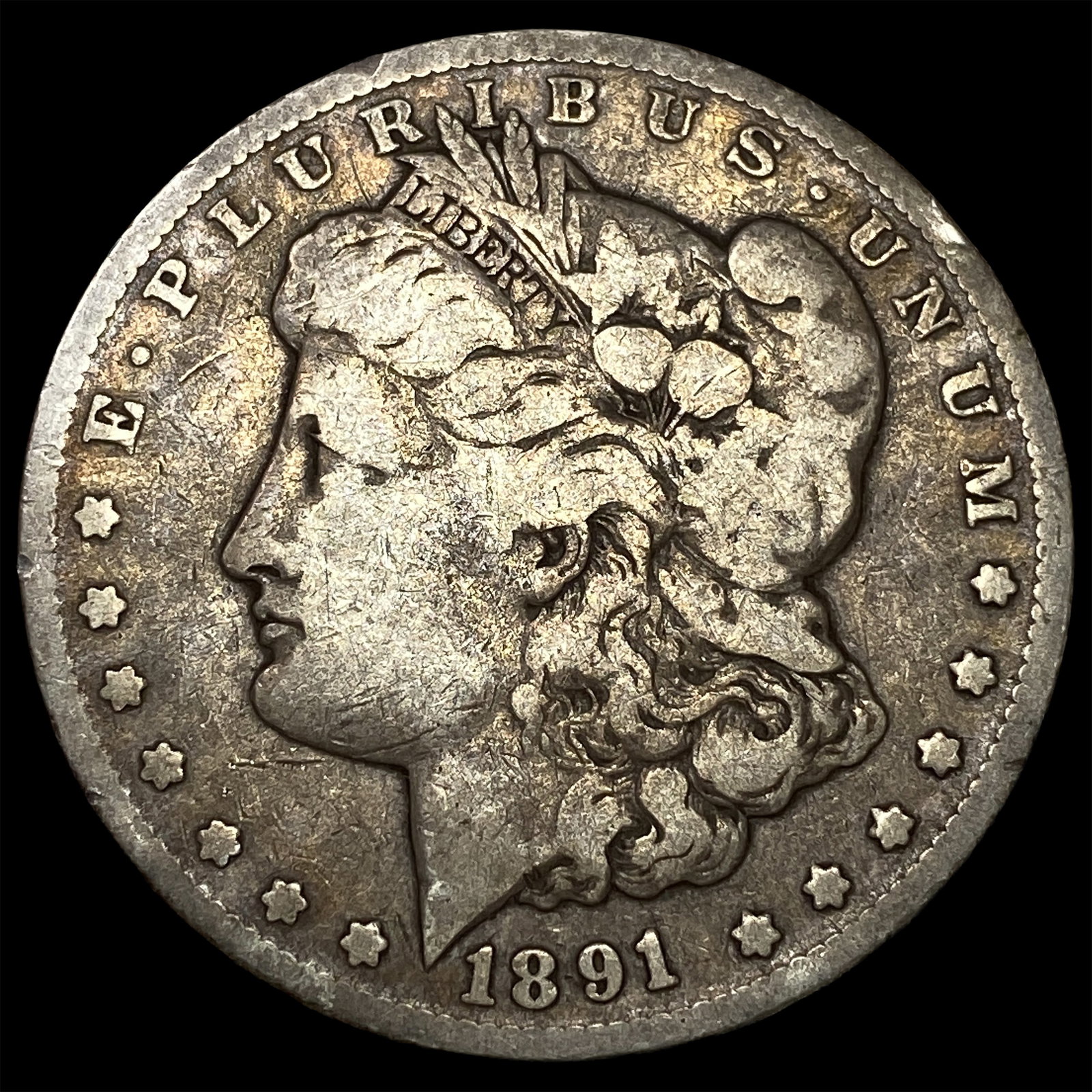 1891-CC Silver Morgan Dollar LIGHTLY CIRCULATED: 1891-CC Silver Morgan Dollar LIGHTLY CIRCULATED