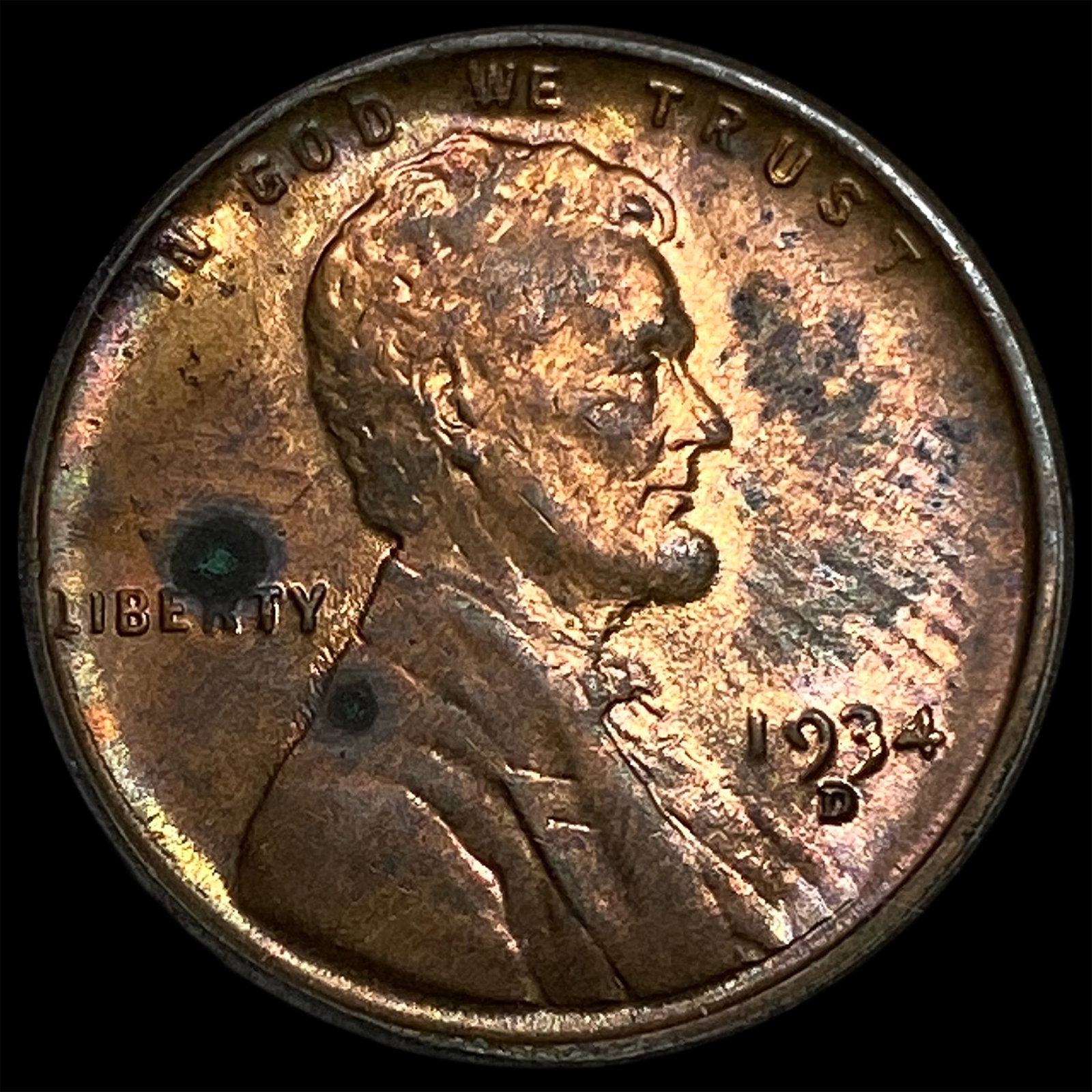 1934-D Lincoln Wheat Cent CHOICE BU: 1934-D Lincoln Wheat Cent CHOICE BU