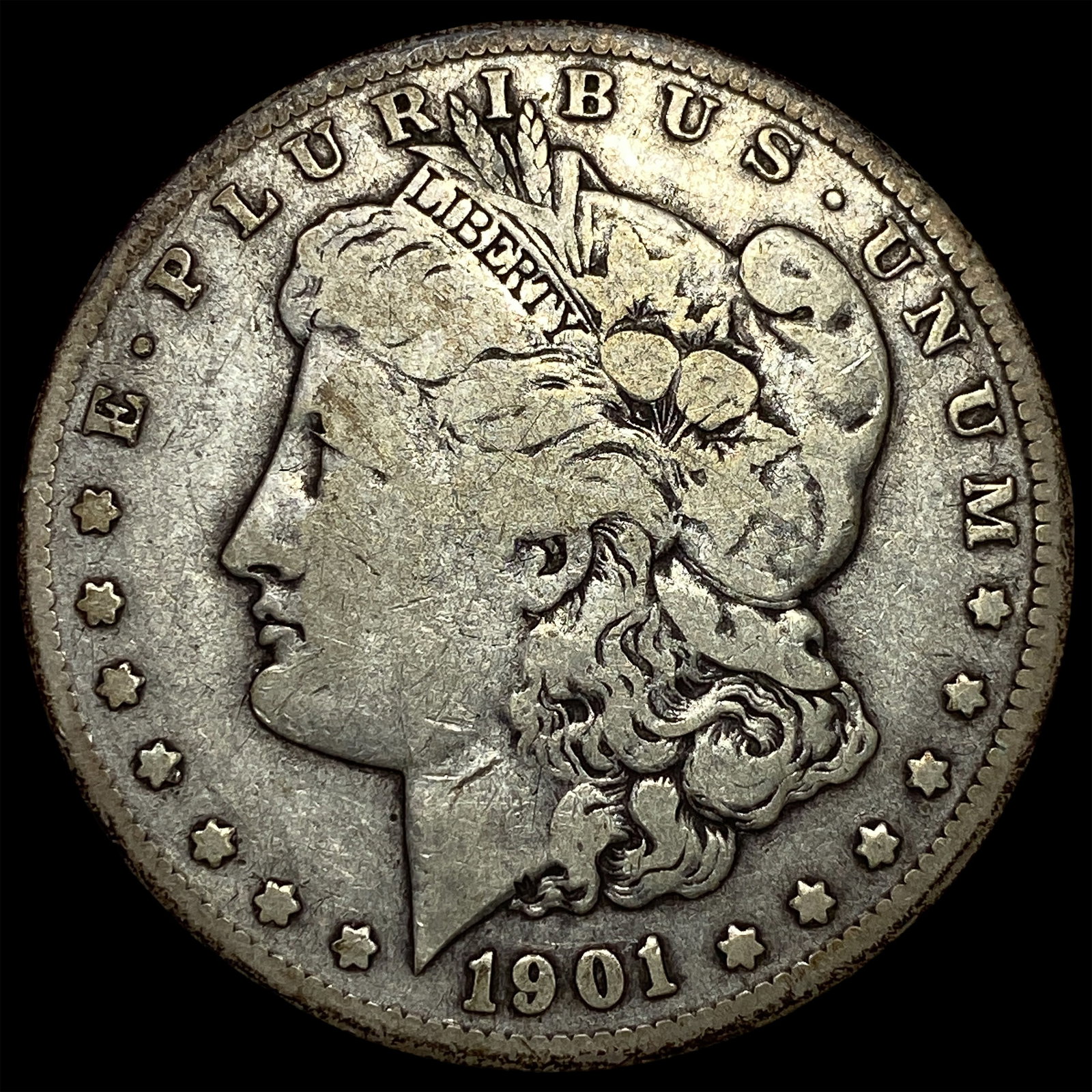 1901-O Silver Morgan Dollar LIGHTLY CIRCULATED: 1901-O Silver Morgan Dollar LIGHTLY CIRCULATED