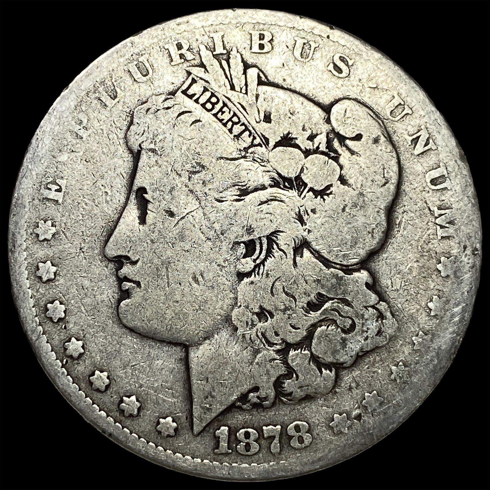 1878 Silver Morgan Dollar LIGHTLY CIRCULATED: 1878 Silver Morgan Dollar LIGHTLY CIRCULATED