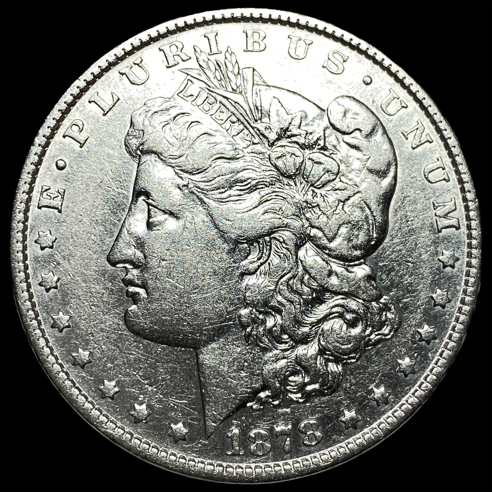 1878 Silver Morgan Dollar CLOSELY UNCIRCULATED: 1878 Silver Morgan Dollar CLOSELY UNCIRCULATED