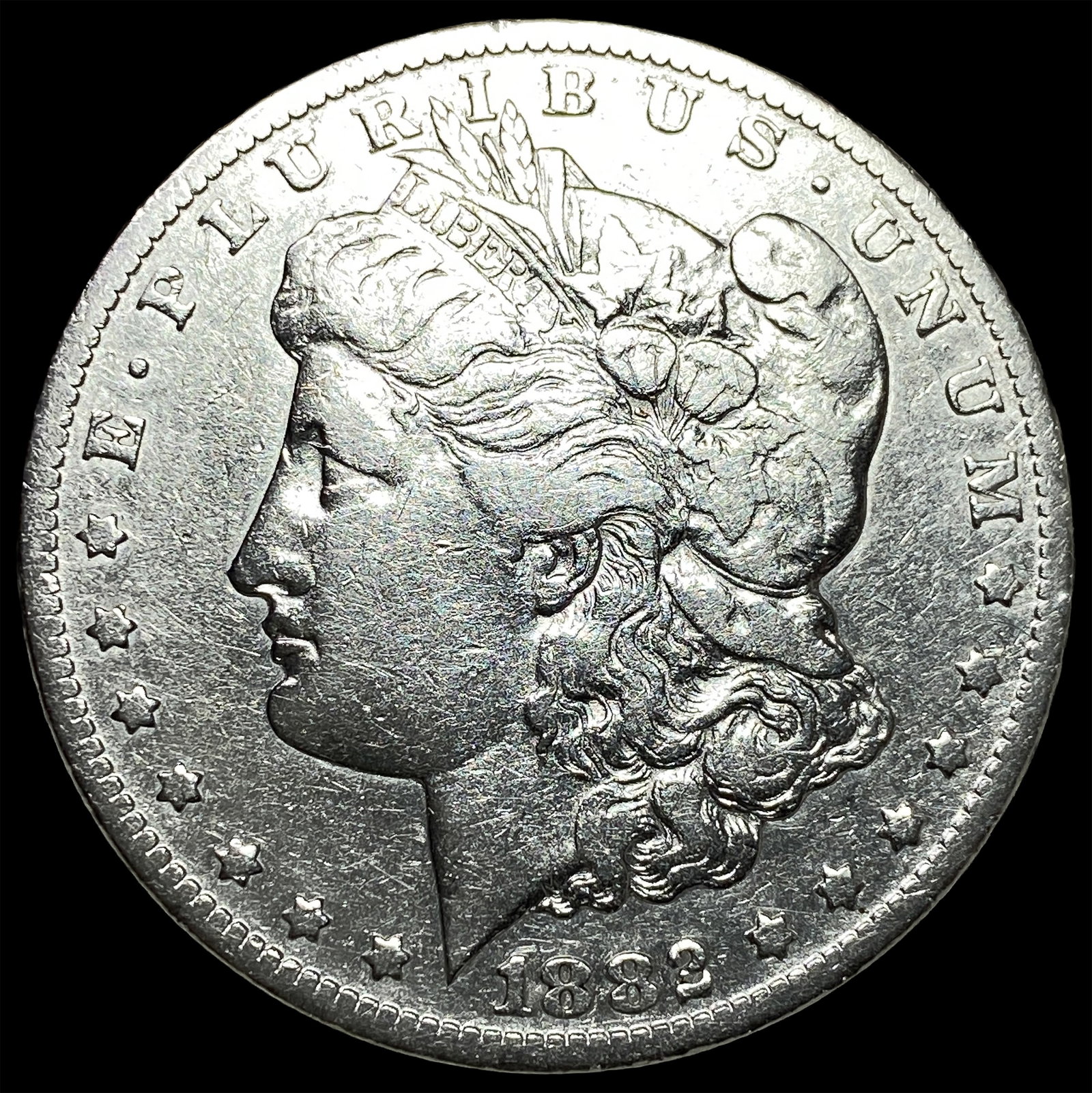1882-S Silver Morgan Dollar NEARLY UNCIRCULATED: 1882-S Silver Morgan Dollar NEARLY UNCIRCULATED