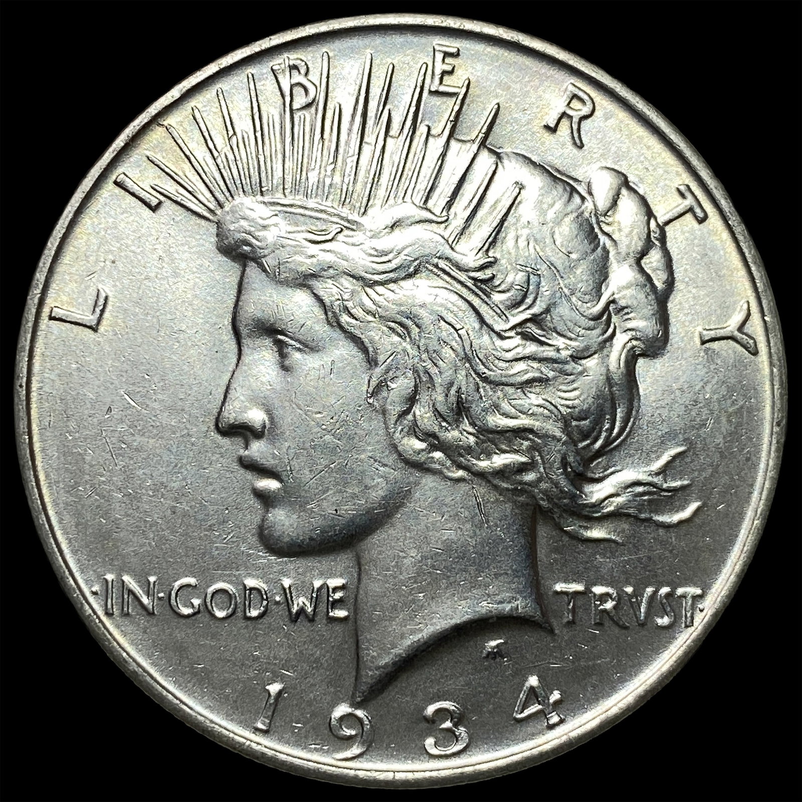 1934-D Silver Peace Dollar GEM BU: 1934-D Silver Peace Dollar GEM BU