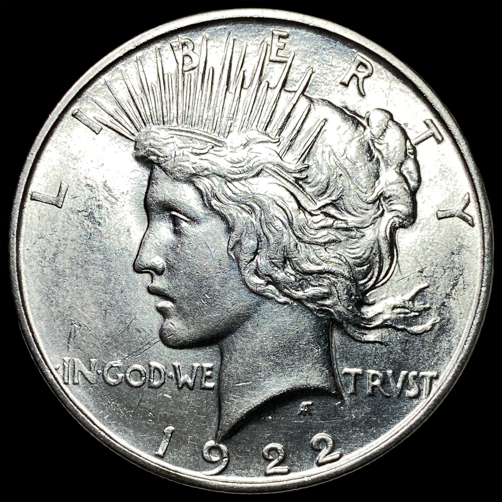 1922 Silver Peace Dollar GEM BU: 1922 Silver Peace Dollar GEM BU