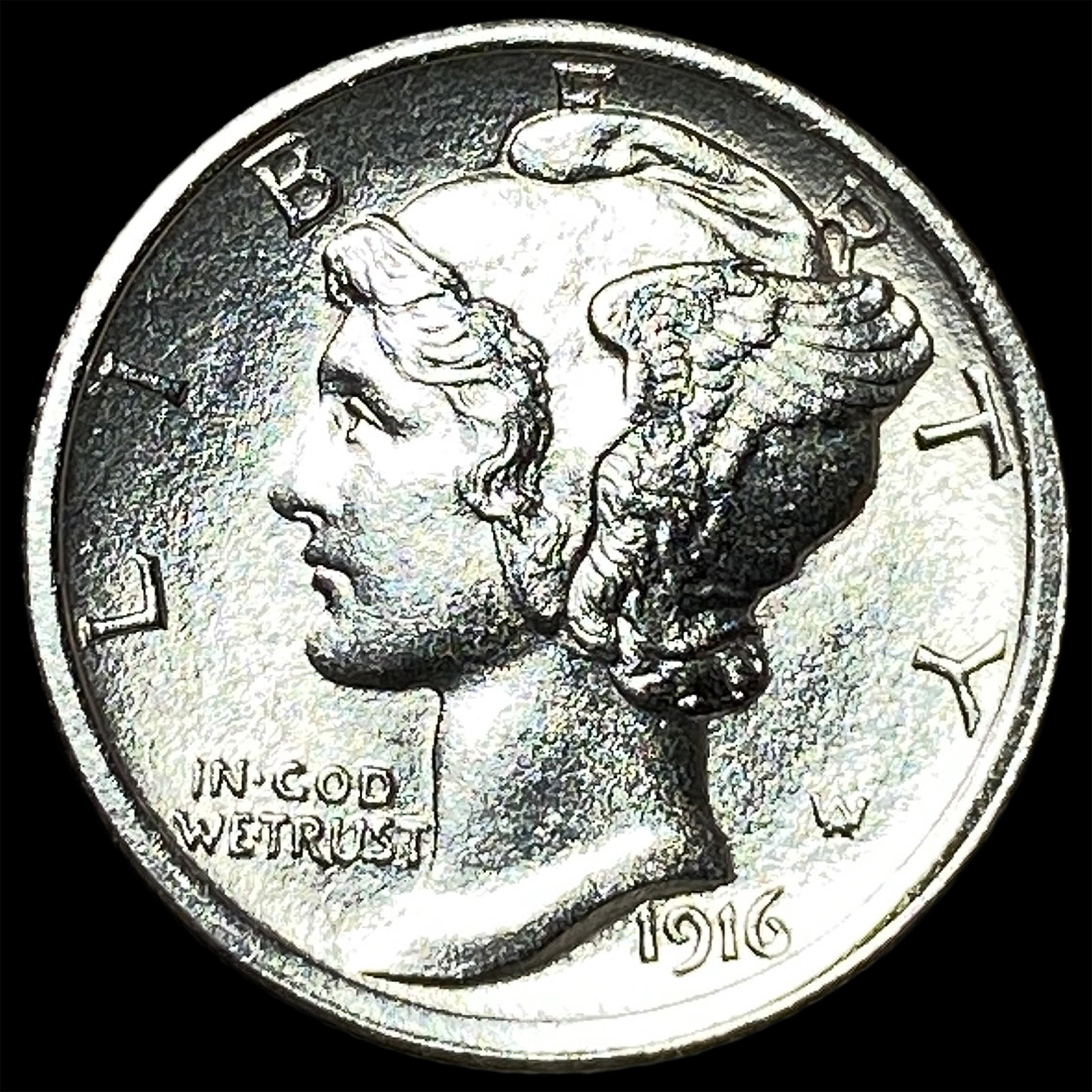 1916 Mercury Dime CHOICE BU (1 of 2)