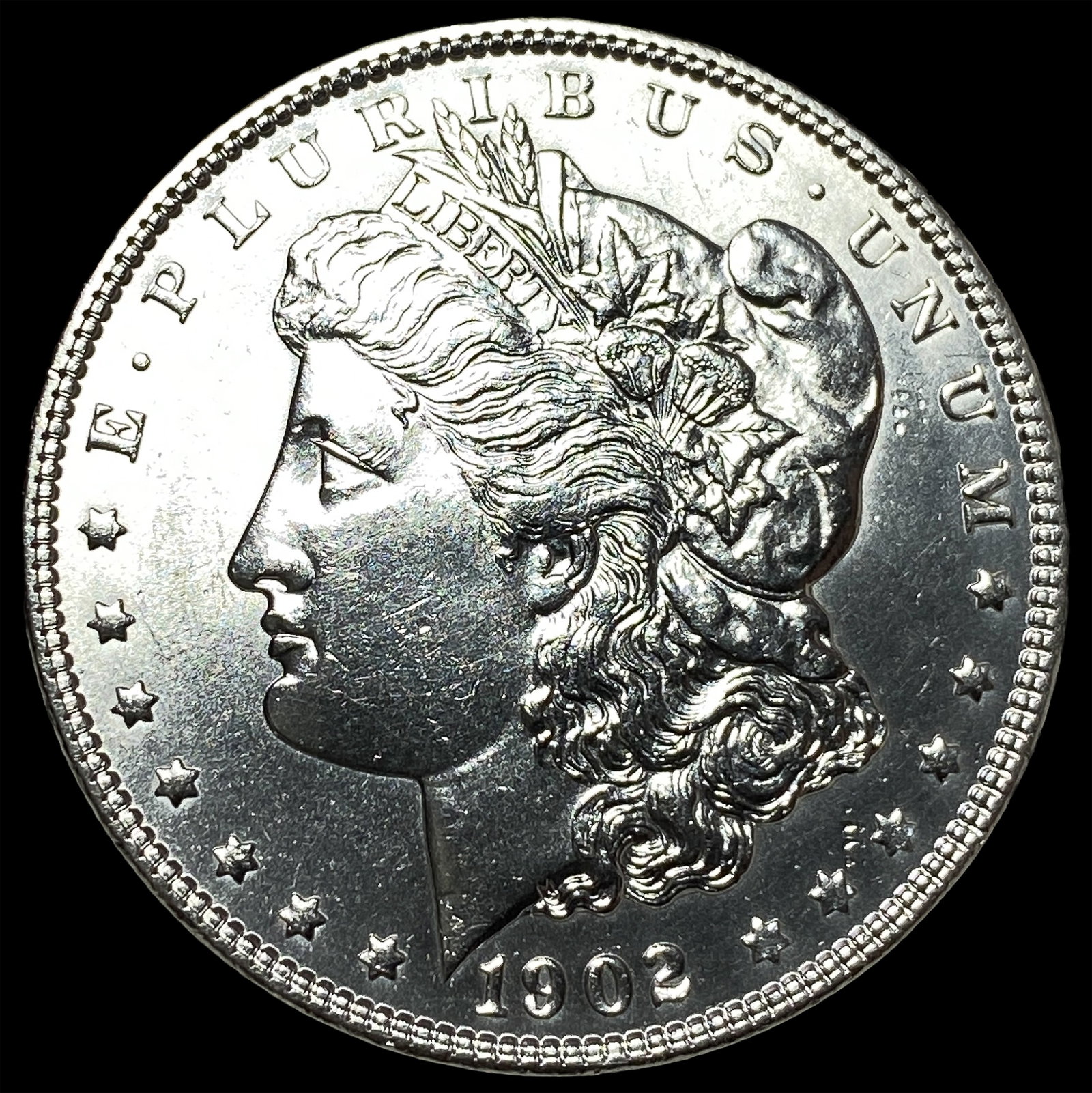 1902 Silver Morgan Dollar GEM BU: 1902 Silver Morgan Dollar GEM BU
