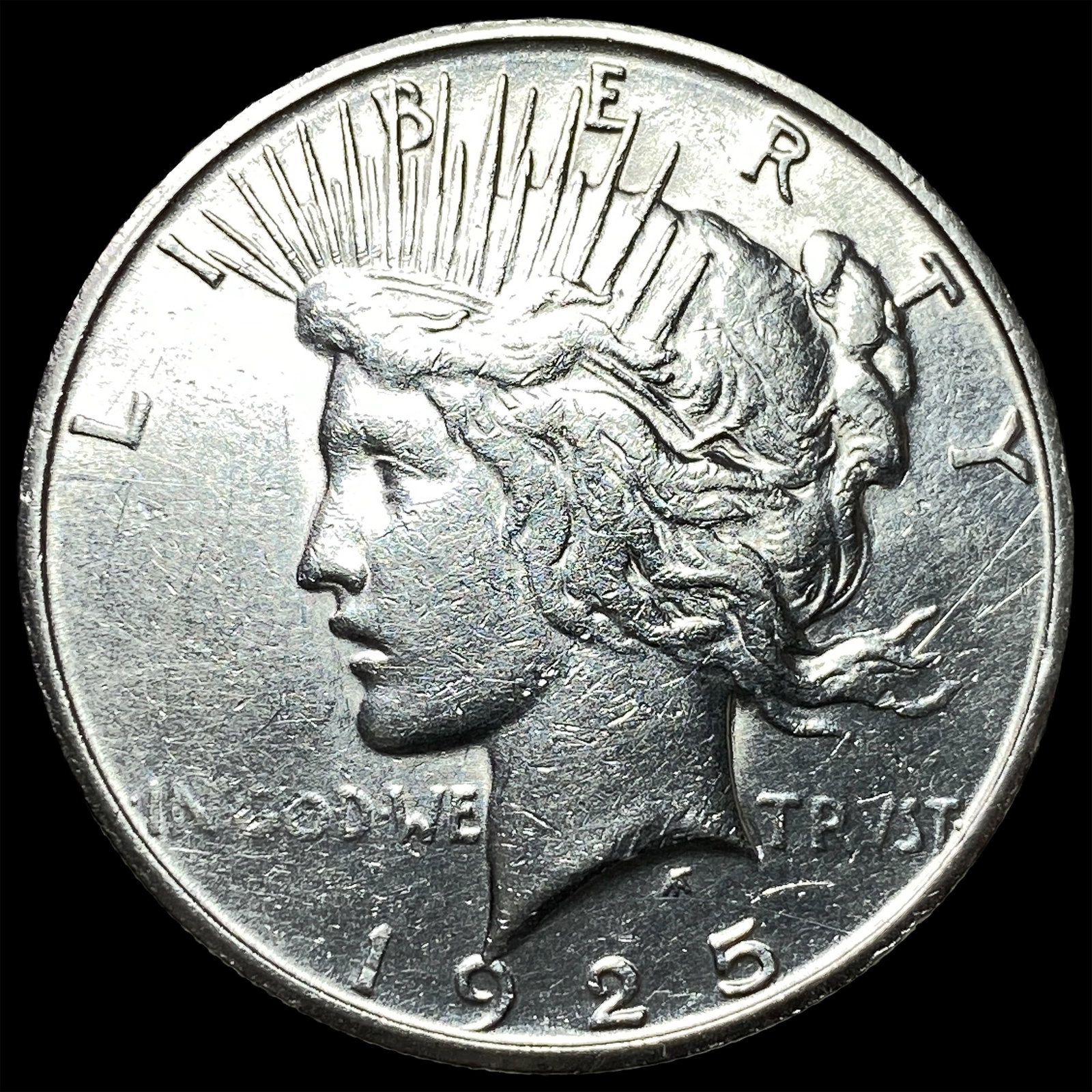 1925-S Silver Peace Dollar CHOICE AU: 1925-S Silver Peace Dollar CHOICE AU
