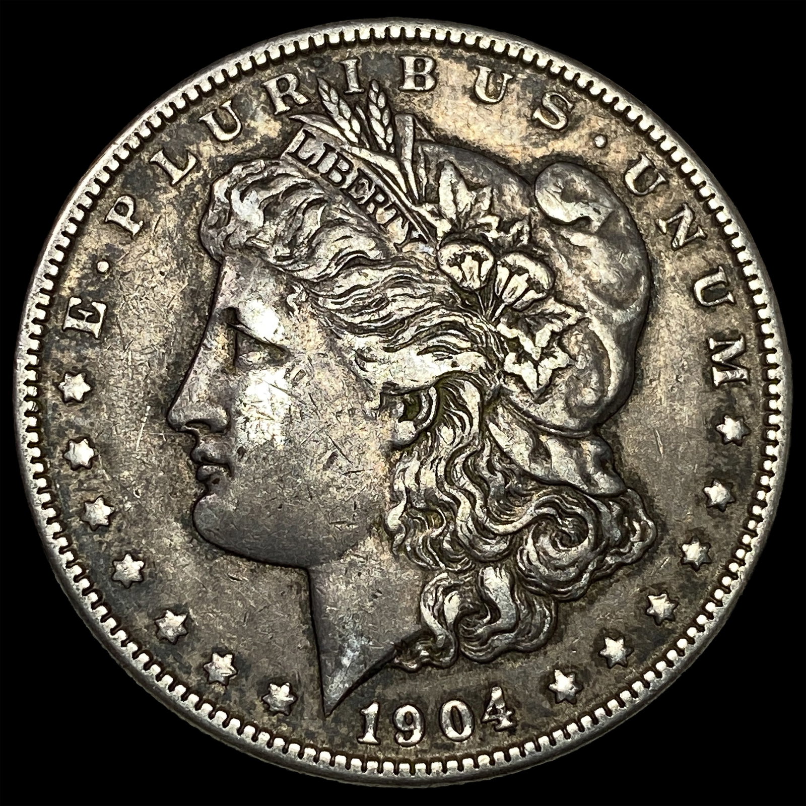 1904 Silver Morgan Dollar NEARLY UNCIRCULATED: 1904 Silver Morgan Dollar NEARLY UNCIRCULATED