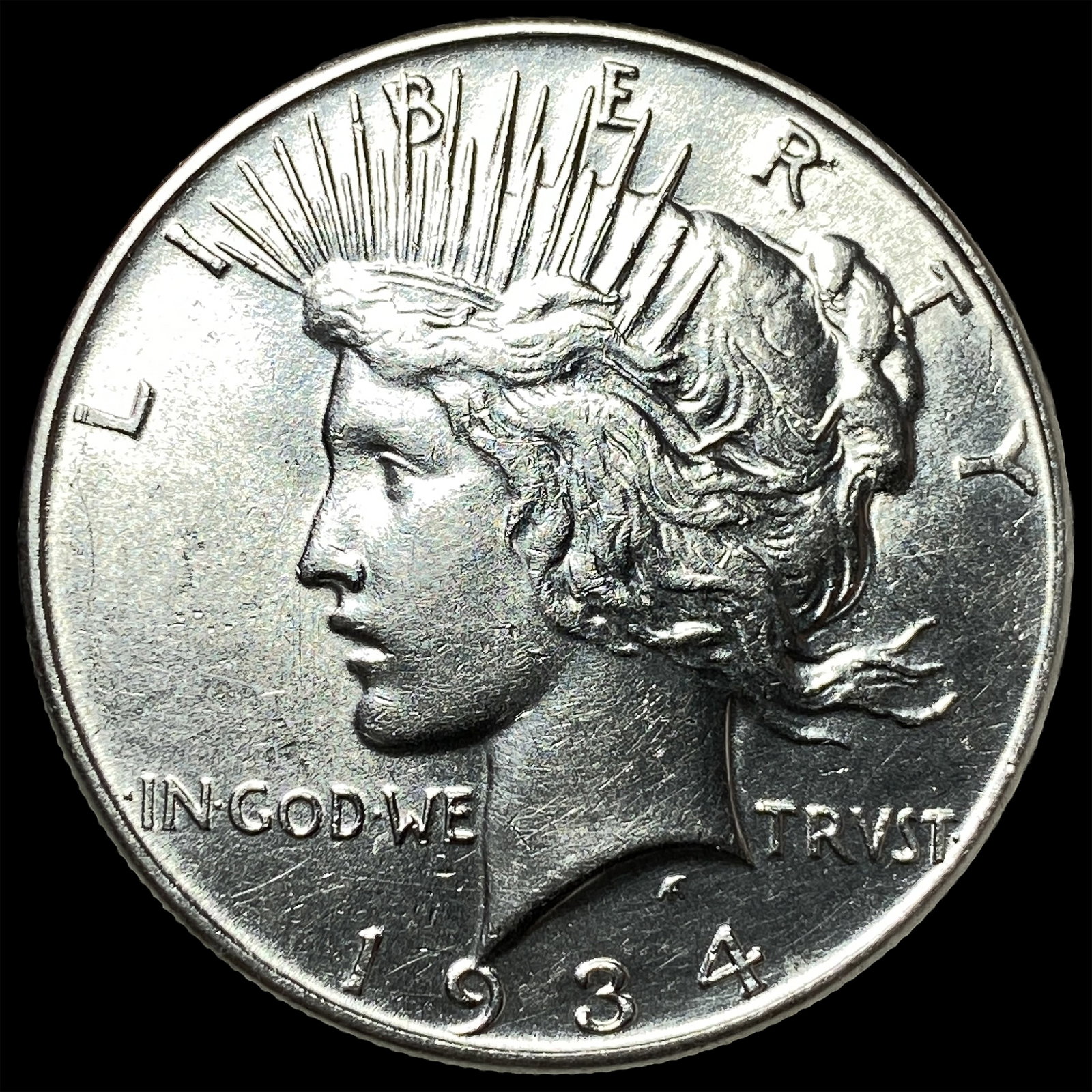 1934 Peace Silver Dollar CHOICE BU: 1934 Peace Silver Dollar CHOICE BU
