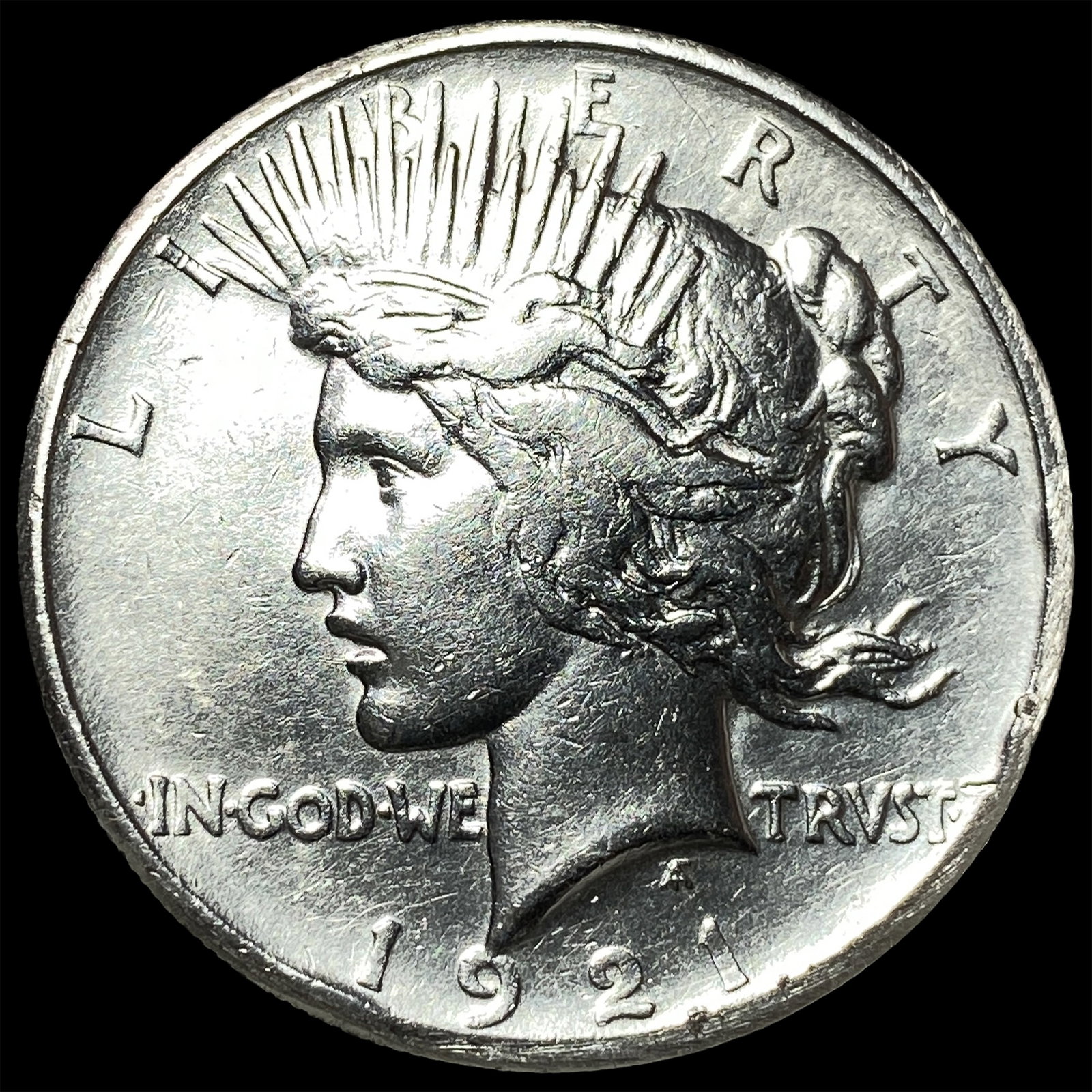 1921 Silver Peace HR Dollar CHOICE AU: 1921 Silver Peace HR Dollar CHOICE AU