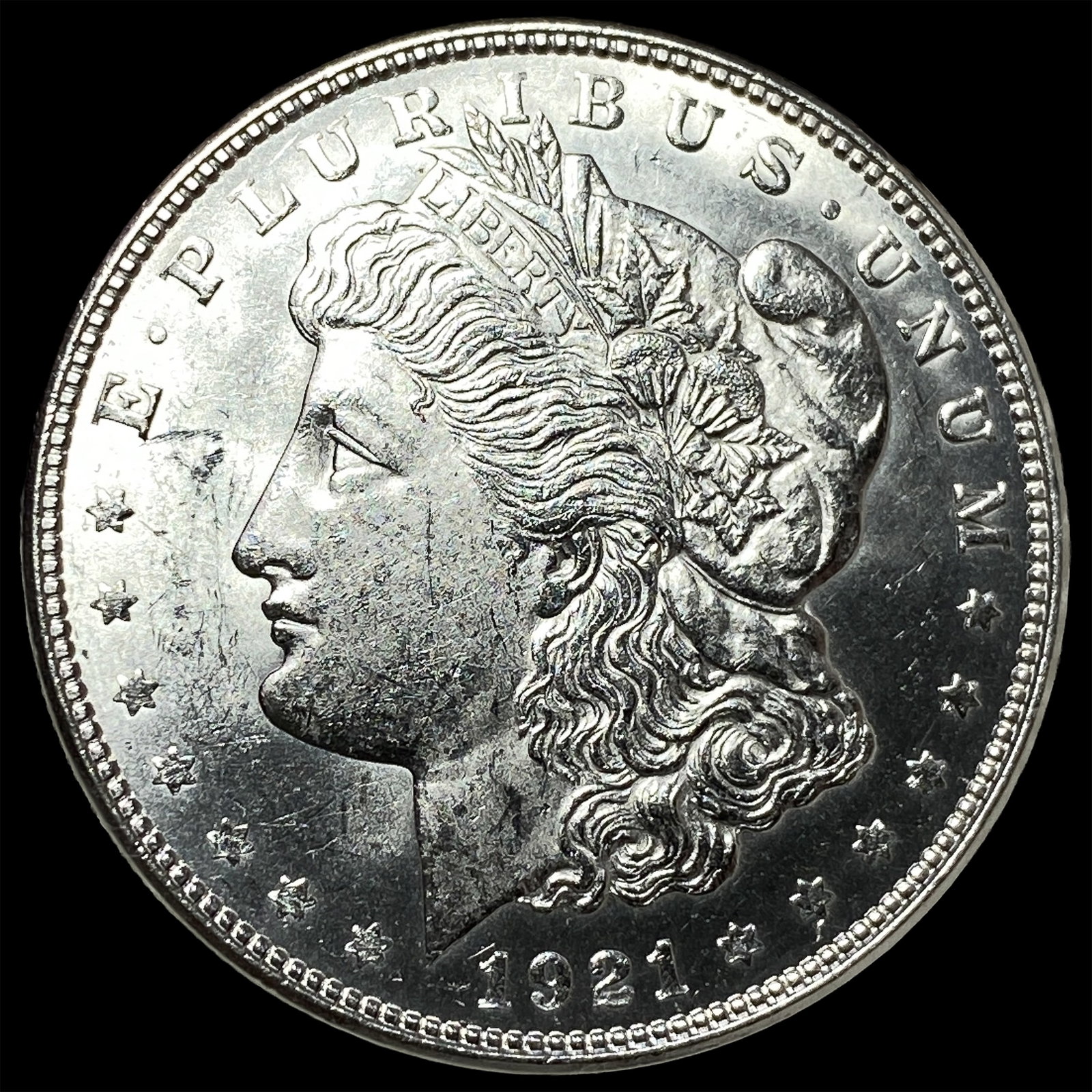 1921-D Silver Morgan Dollar GEM BU: 1921-D Silver Morgan Dollar GEM BU