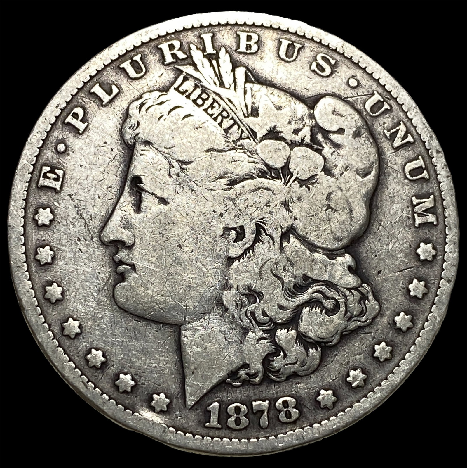 1878 Silver Morgan Dollar LIGHTLY CIRCULATED: 1878 Silver Morgan Dollar LIGHTLY CIRCULATED