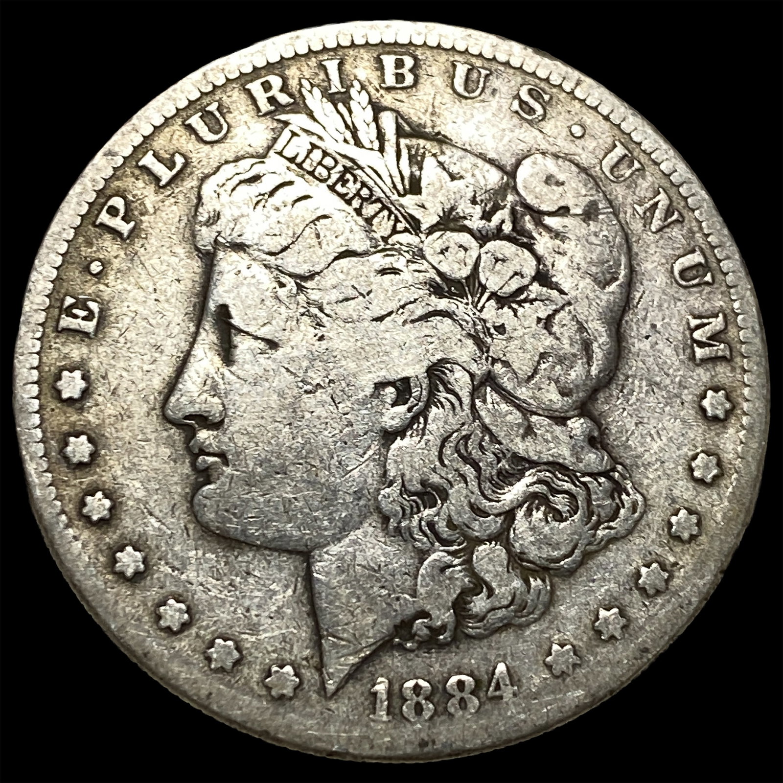 1884 Morgan Silver Dollar LIGHTLY CIRCULATED: 1884 Morgan Silver Dollar LIGHTLY CIRCULATED