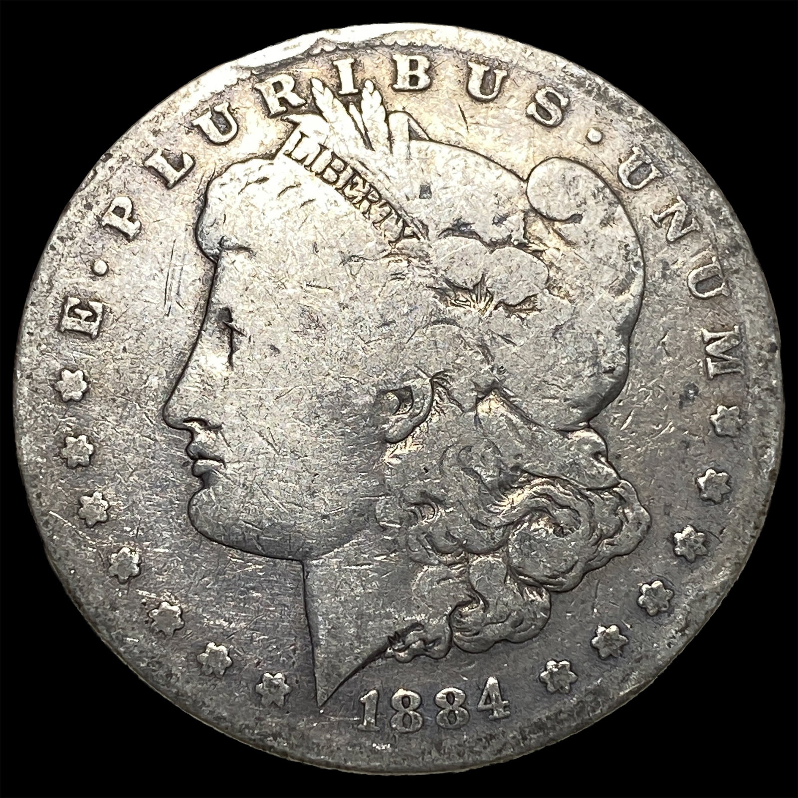 1884 Morgan Silver Dollar LIGHTLY CIRCULATED: 1884 Morgan Silver Dollar LIGHTLY CIRCULATED