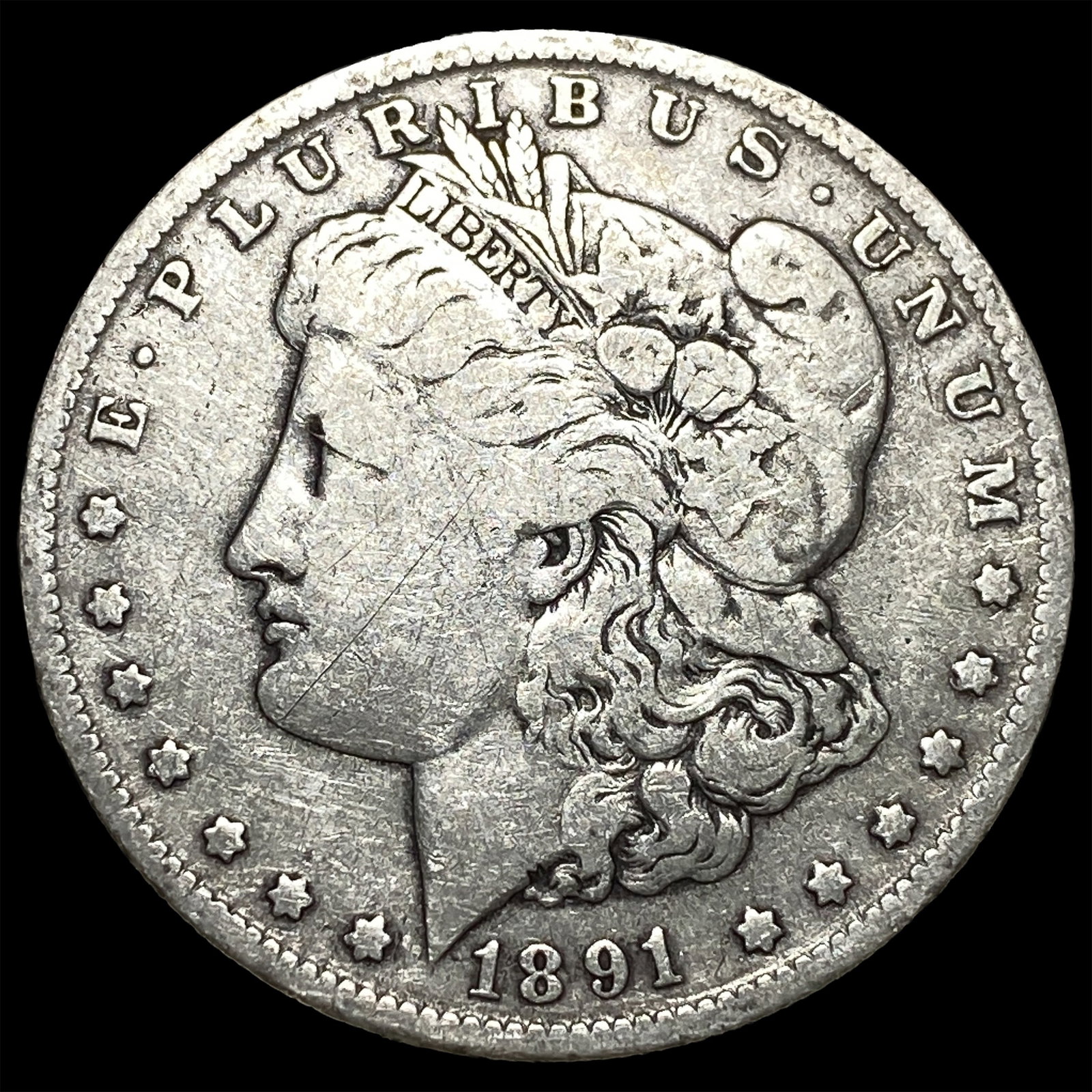1891-O Silver Morgan Dollar LIGHTLY CIRCULATED: 1891-O Silver Morgan Dollar LIGHTLY CIRCULATED