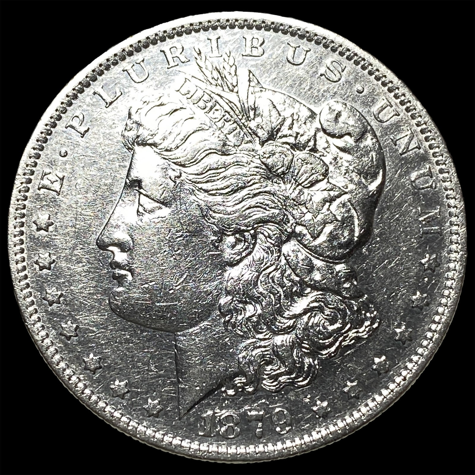 1879-S Silver Morgan Dollar NEARLY UNCIRCULATED: 1879-S Silver Morgan Dollar NEARLY UNCIRCULATED