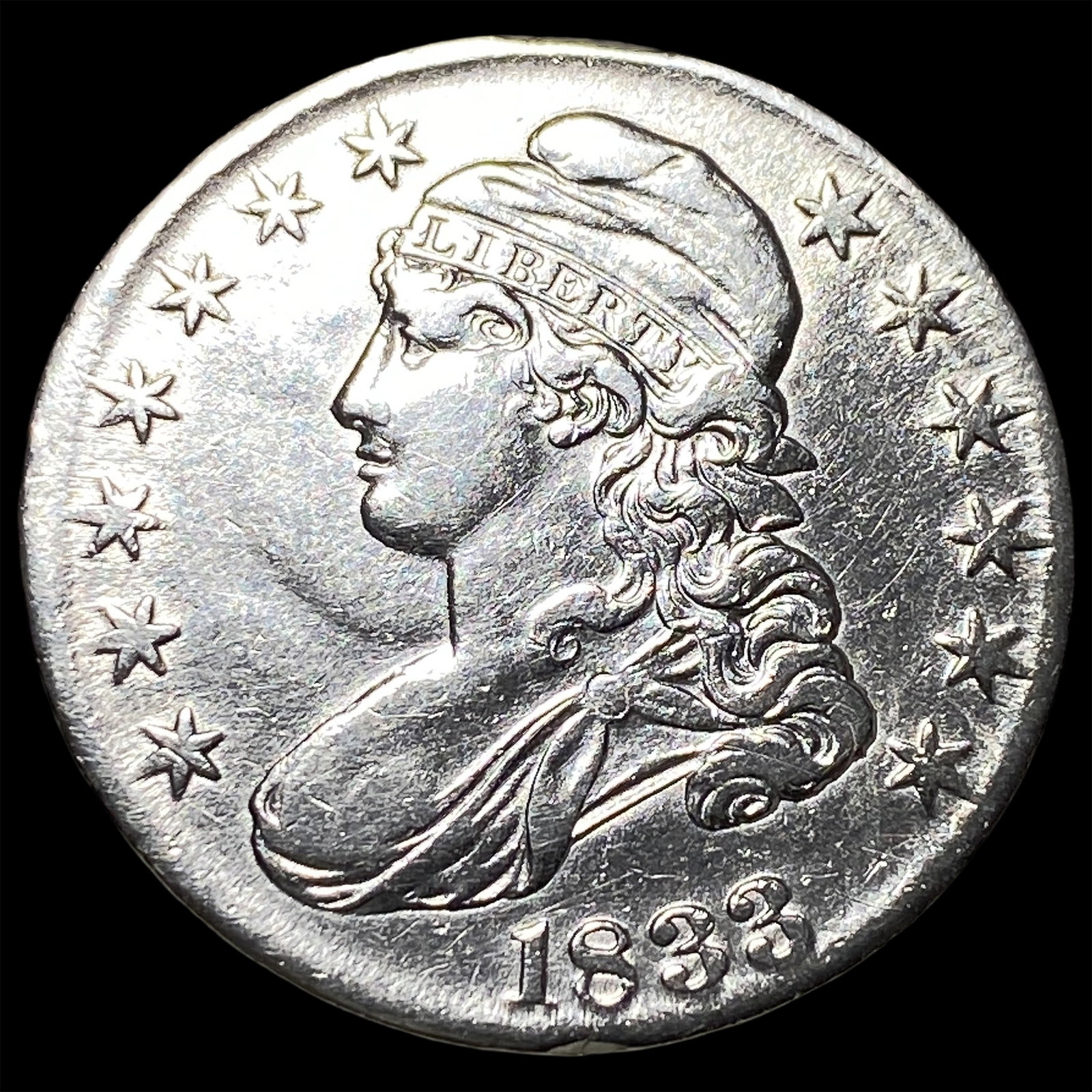 1833 Capped Bust Half Dollar UNCIRCULATED (1 of 2)