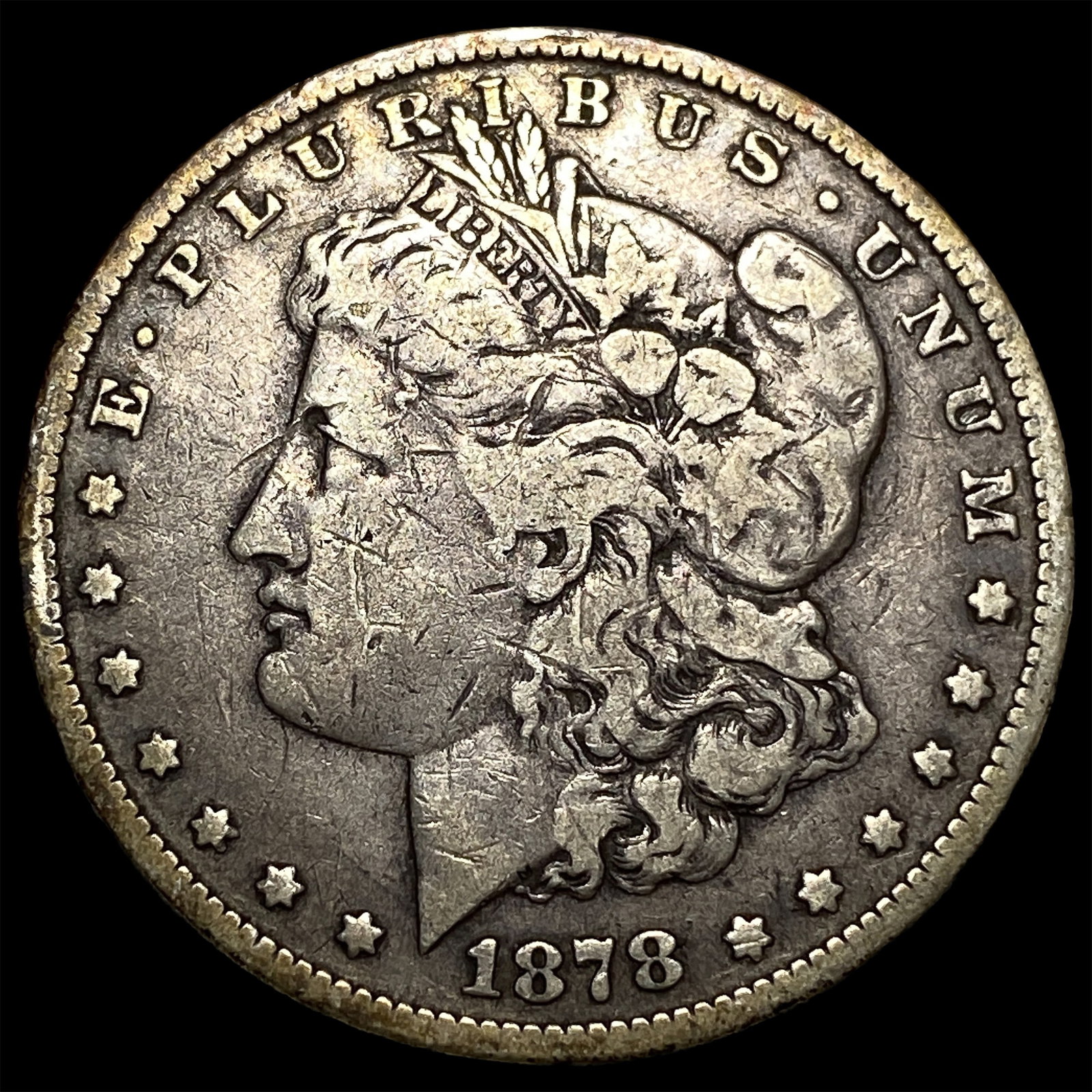 1878-S Silver Morgan Dollar LIGHTLY CIRCULATED: 1878-S Silver Morgan Dollar LIGHTLY CIRCULATED
