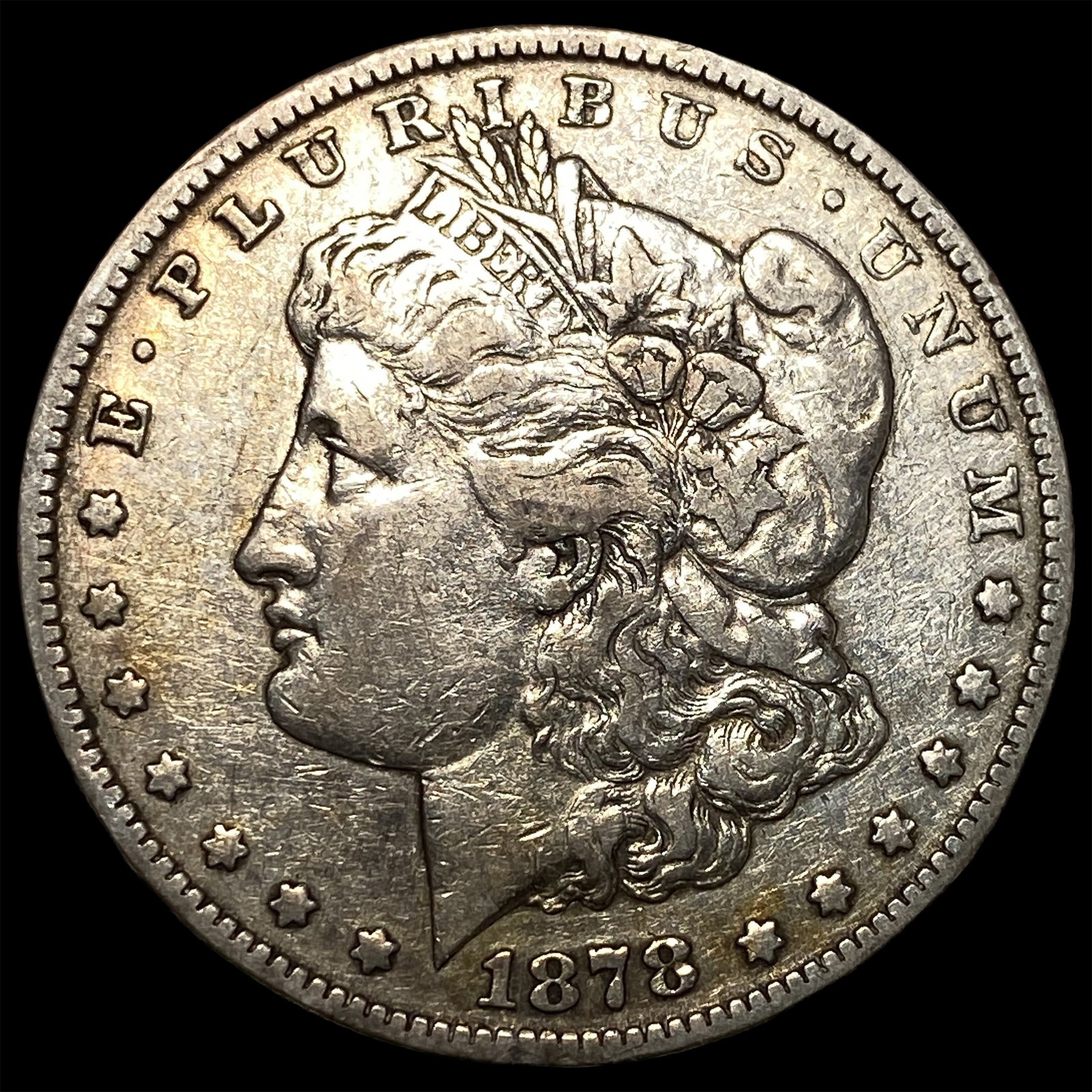 1878-CC Silver Morgan Dollar LIGHTLY CIRCULATED: 1878-CC Silver Morgan Dollar LIGHTLY CIRCULATED