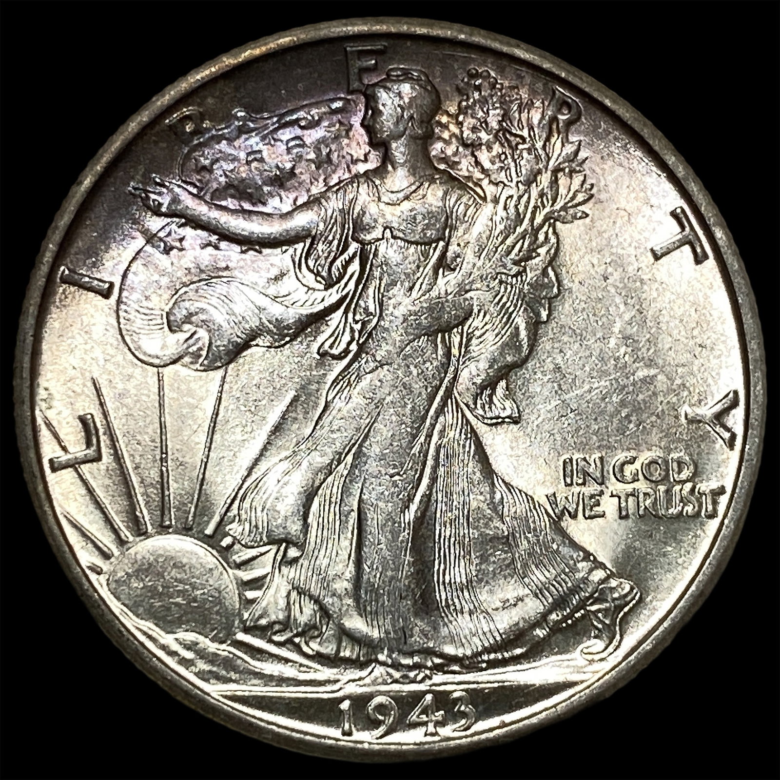 1943-S Silver Half Dollar Walking Liberty UNCIRCULATED: 1943-S Silver Half Dollar Walking Liberty UNCIRCULATED