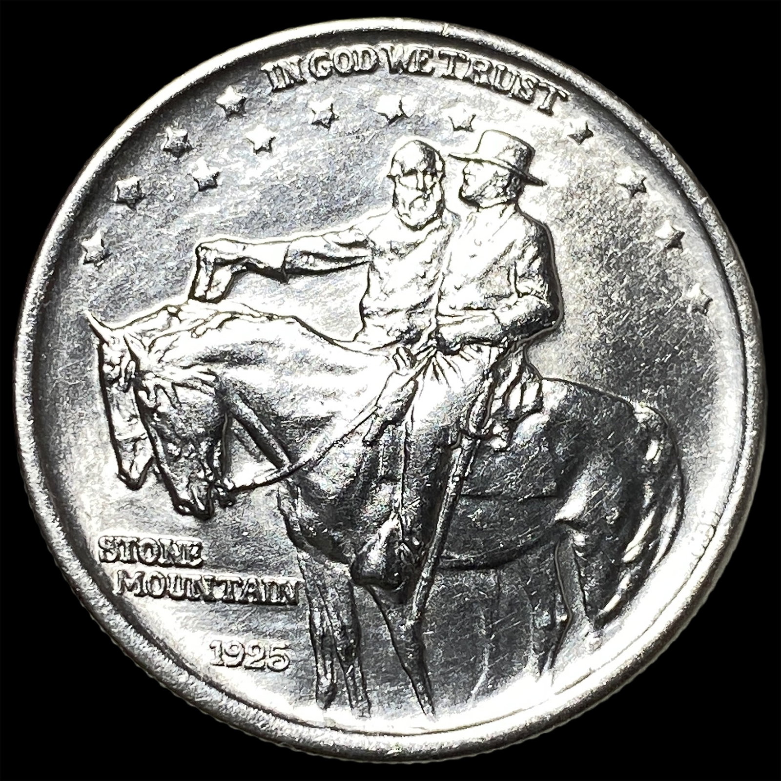 1925 Stone Mountain Silver Half Dollar CHOICE BU (1 of 2)