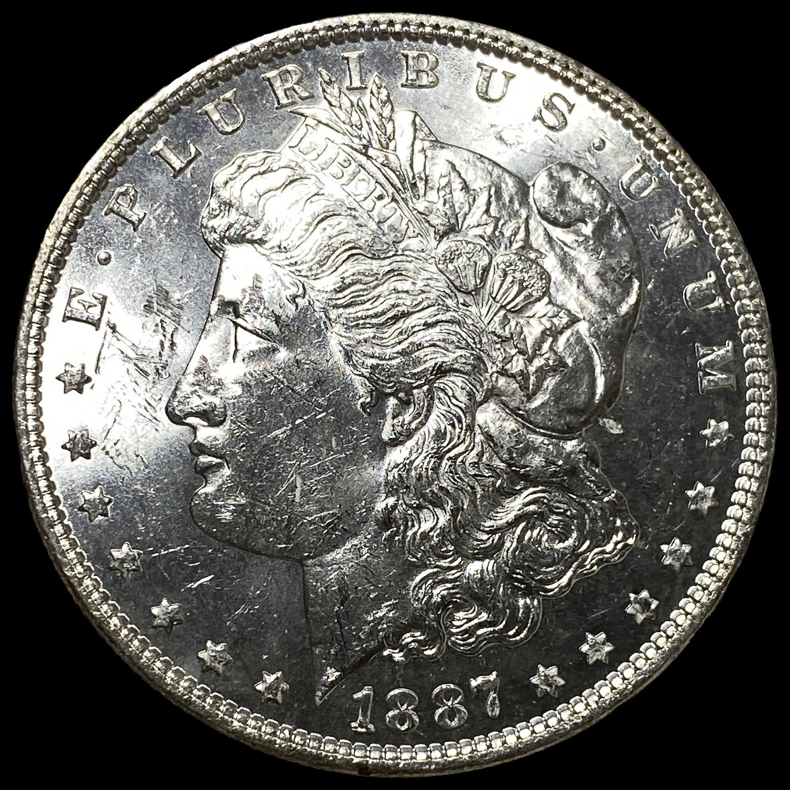 1887 Morgan Silver Dollar GEM BU (1 of 2)