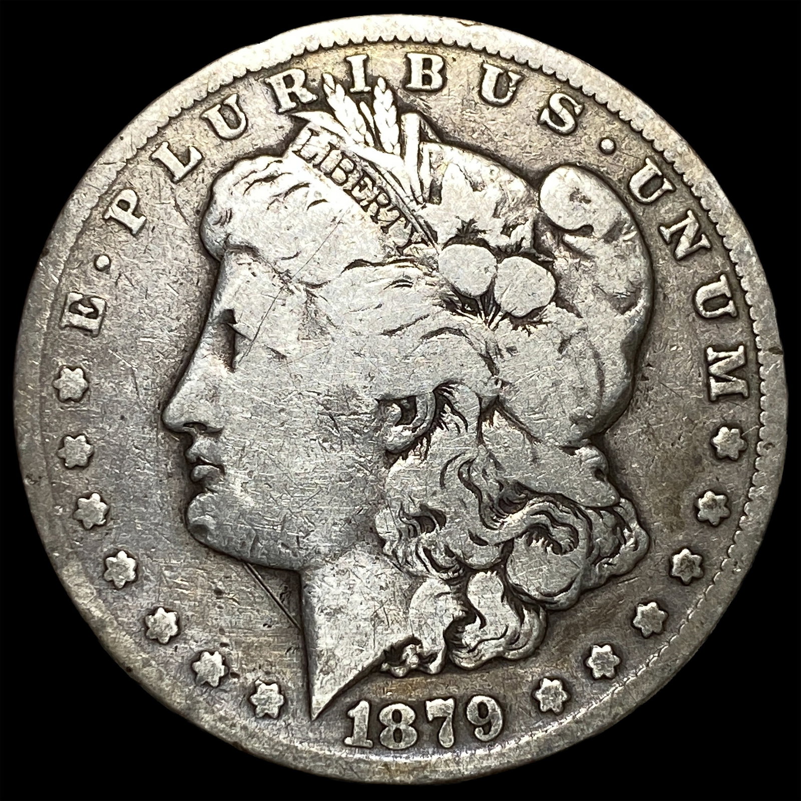 1879-CC Silver Morgan Dollar NEARLY UNCIRCULATED: 1879-CC Silver Morgan Dollar NEARLY UNCIRCULATED